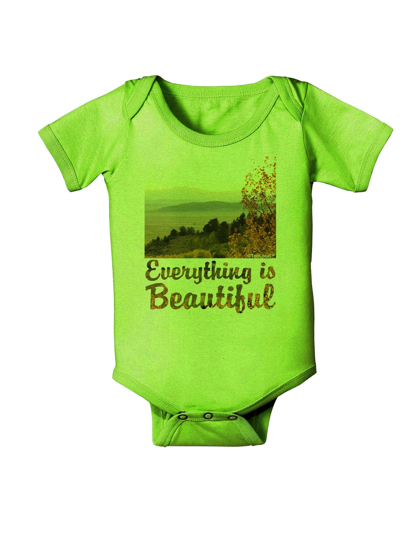 Everything is Beautiful - Sunrise Baby Romper Bodysuit by-Baby Romper-TooLoud-Lime-06-Months-Davson Sales