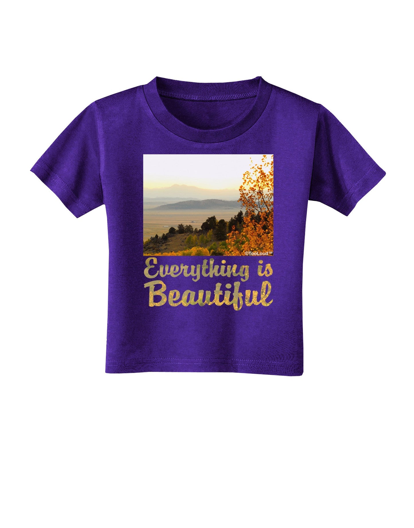 Everything is Beautiful - Sunrise Toddler T-Shirt Dark by-Toddler T-Shirt-TooLoud-Purple-2T-Davson Sales