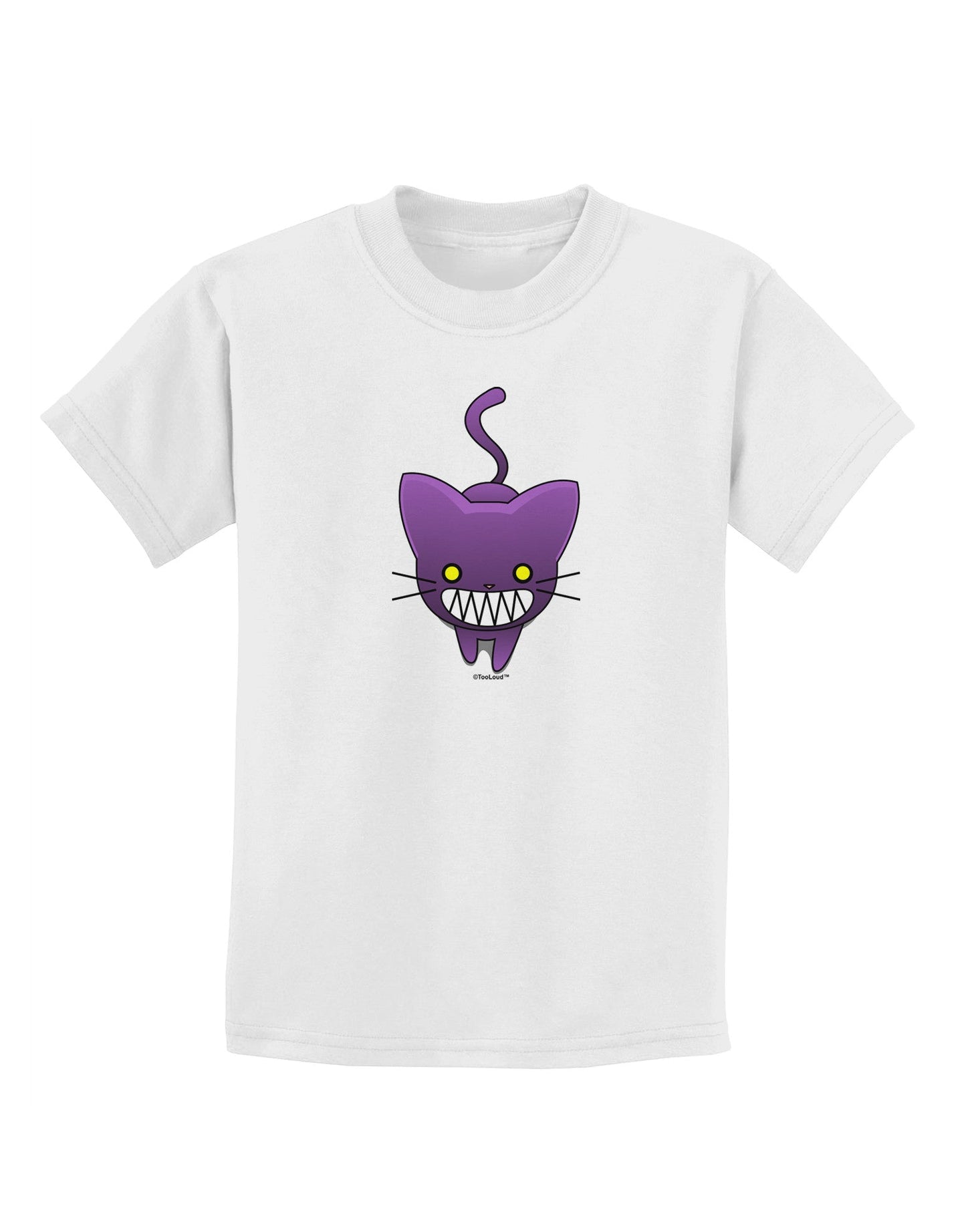 Evil Kitty Childrens T-Shirt-Childrens T-Shirt-TooLoud-White-X-Small-Davson Sales