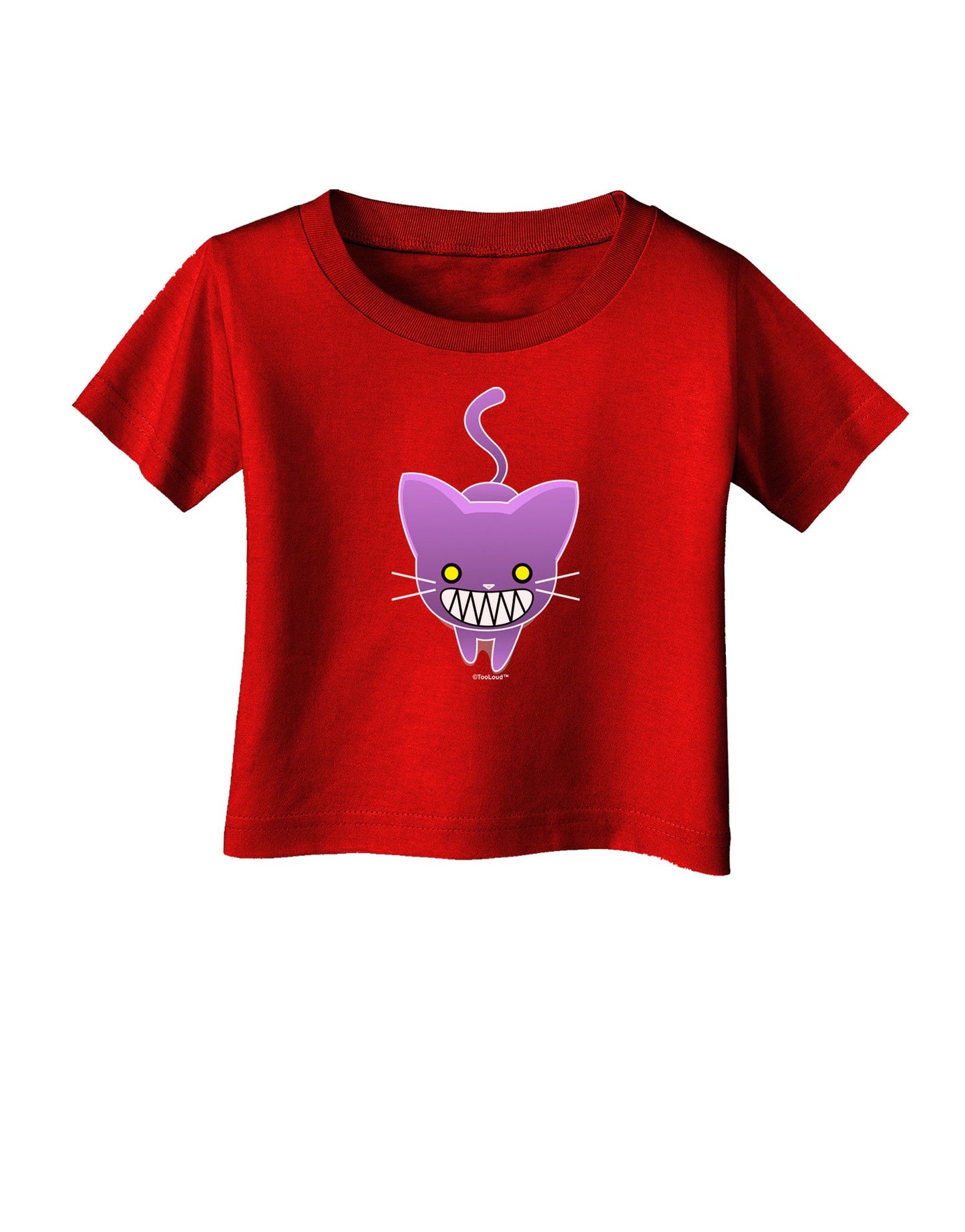 Evil Kitty Infant T-Shirt Dark-Infant T-Shirt-TooLoud-Red-06-Months-Davson Sales