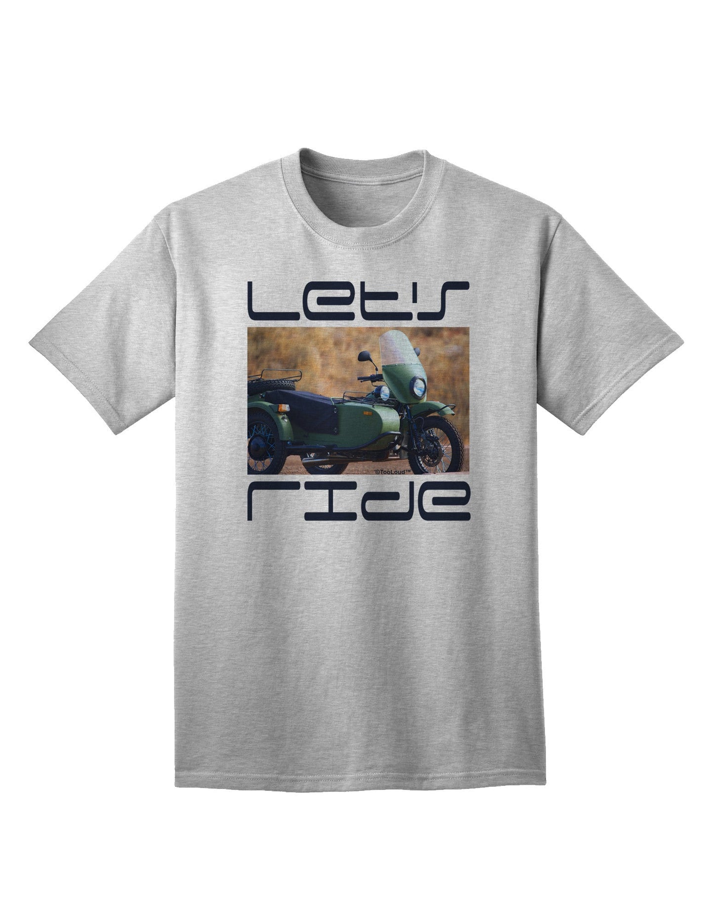 Experience the Thrill: Let's Ride Sidecar Motorcycle Adult T-Shirt Collection-Mens T-shirts-TooLoud-AshGray-Small-Davson Sales