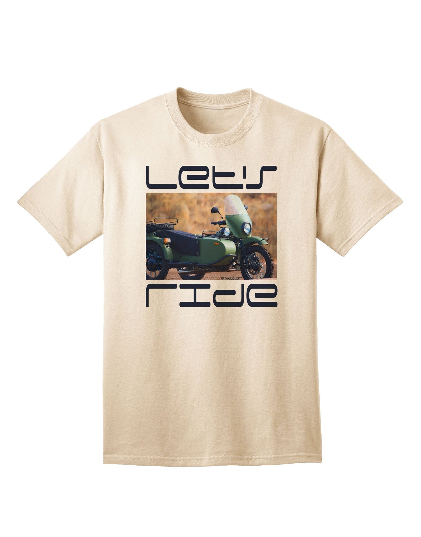 Experience the Thrill: Let's Ride Sidecar Motorcycle Adult T-Shirt Collection-Mens T-shirts-TooLoud-Natural-Small-Davson Sales