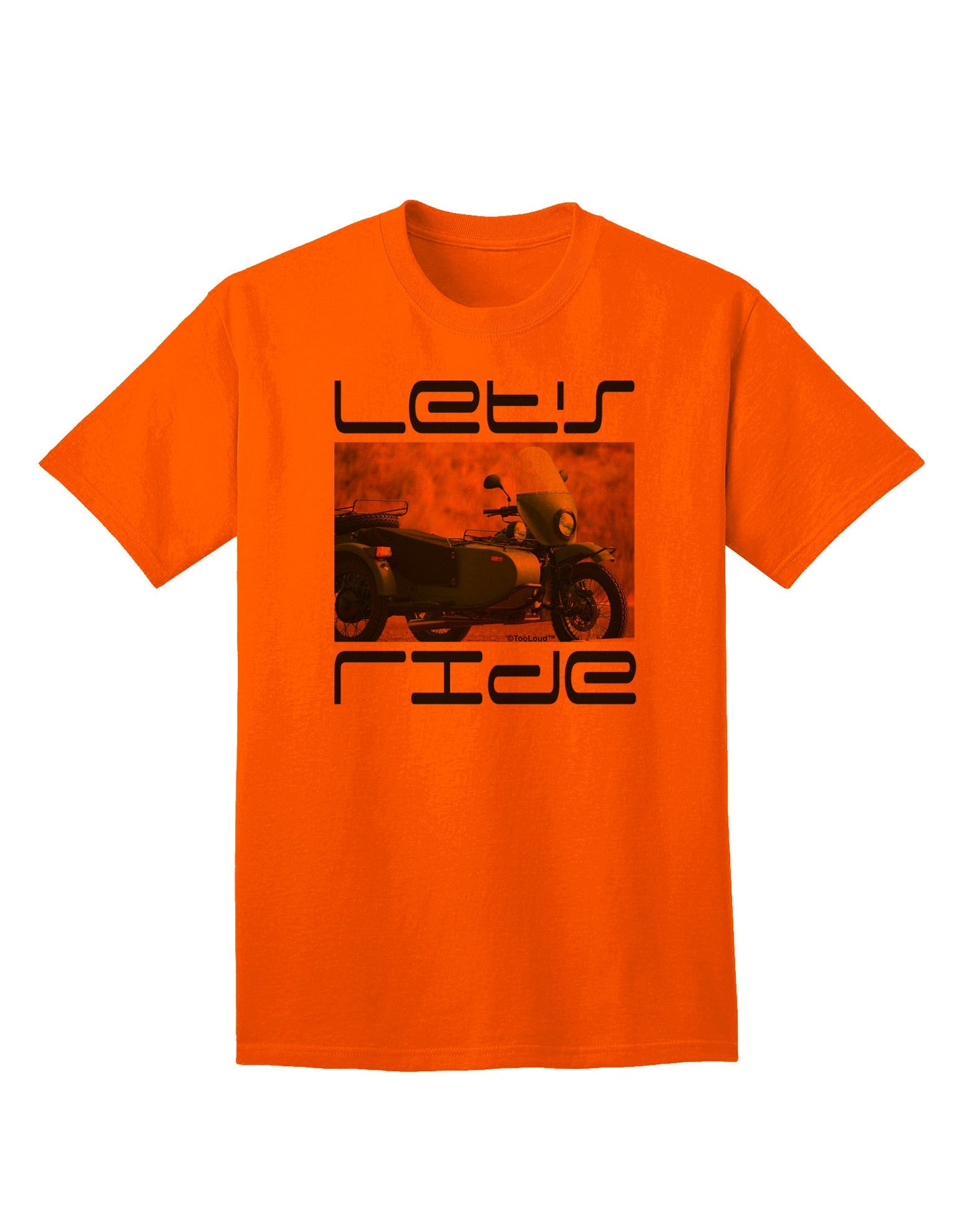 Experience the Thrill: Let's Ride Sidecar Motorcycle Adult T-Shirt Collection-Mens T-shirts-TooLoud-Orange-Small-Davson Sales