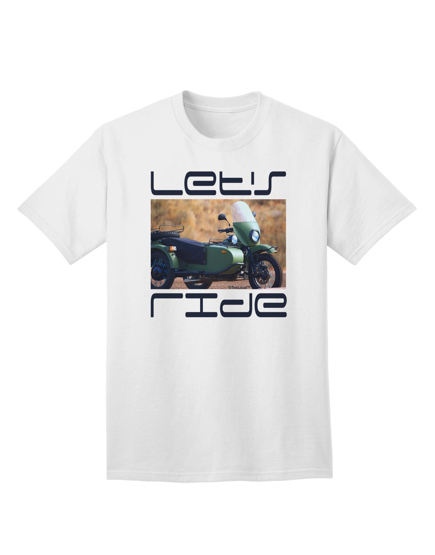 Experience the Thrill: Let's Ride Sidecar Motorcycle Adult T-Shirt Collection-Mens T-shirts-TooLoud-White-Small-Davson Sales
