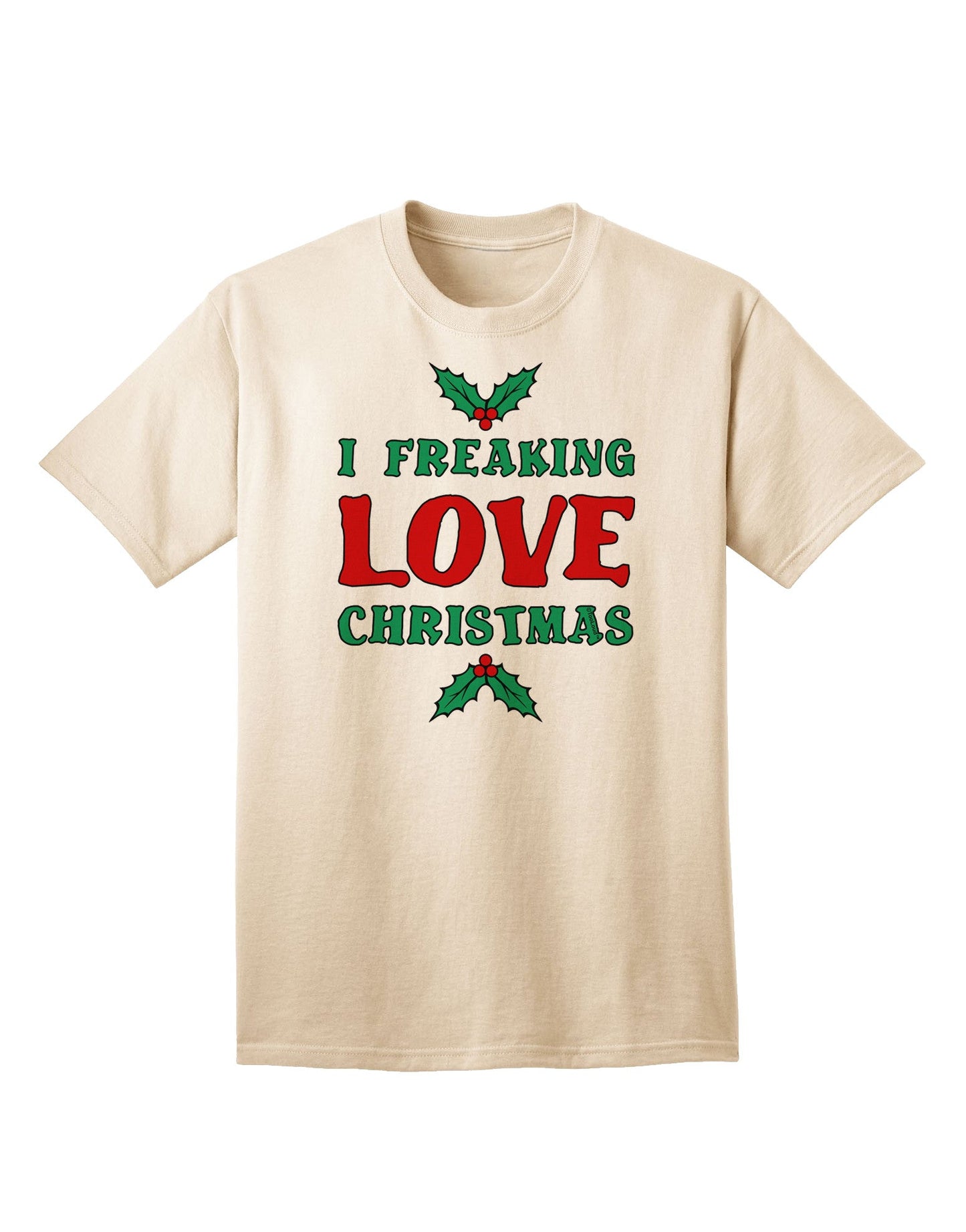 Express Your Festive Spirit: I F-ing Love Christmas - Humorous Adult T-Shirt Collection-Mens T-shirts-TooLoud-Natural-Small-Davson Sales