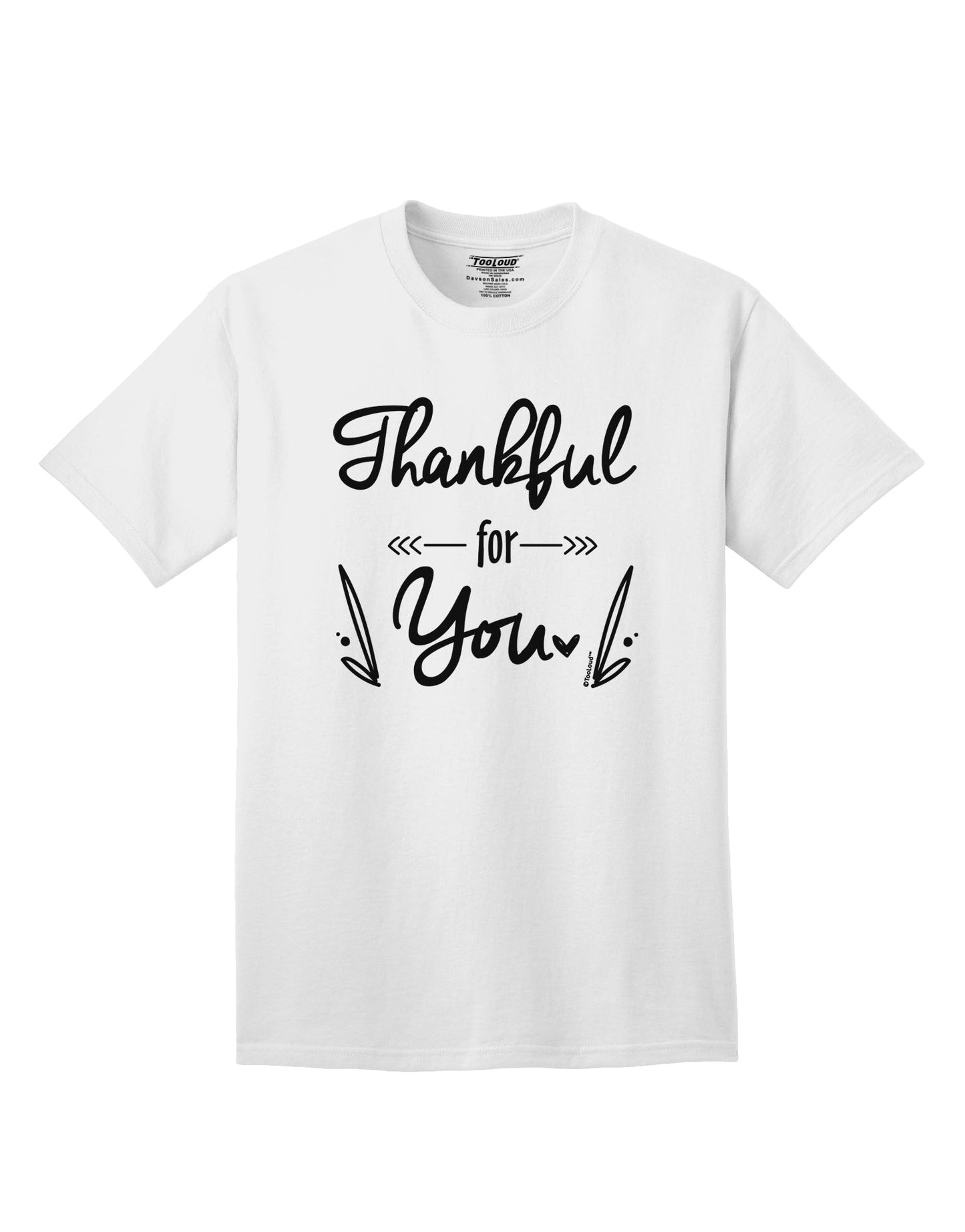 Express your gratitude with our Thankful for you Adult T-Shirt-Mens T-shirts-TooLoud-White-Small-Davson Sales
