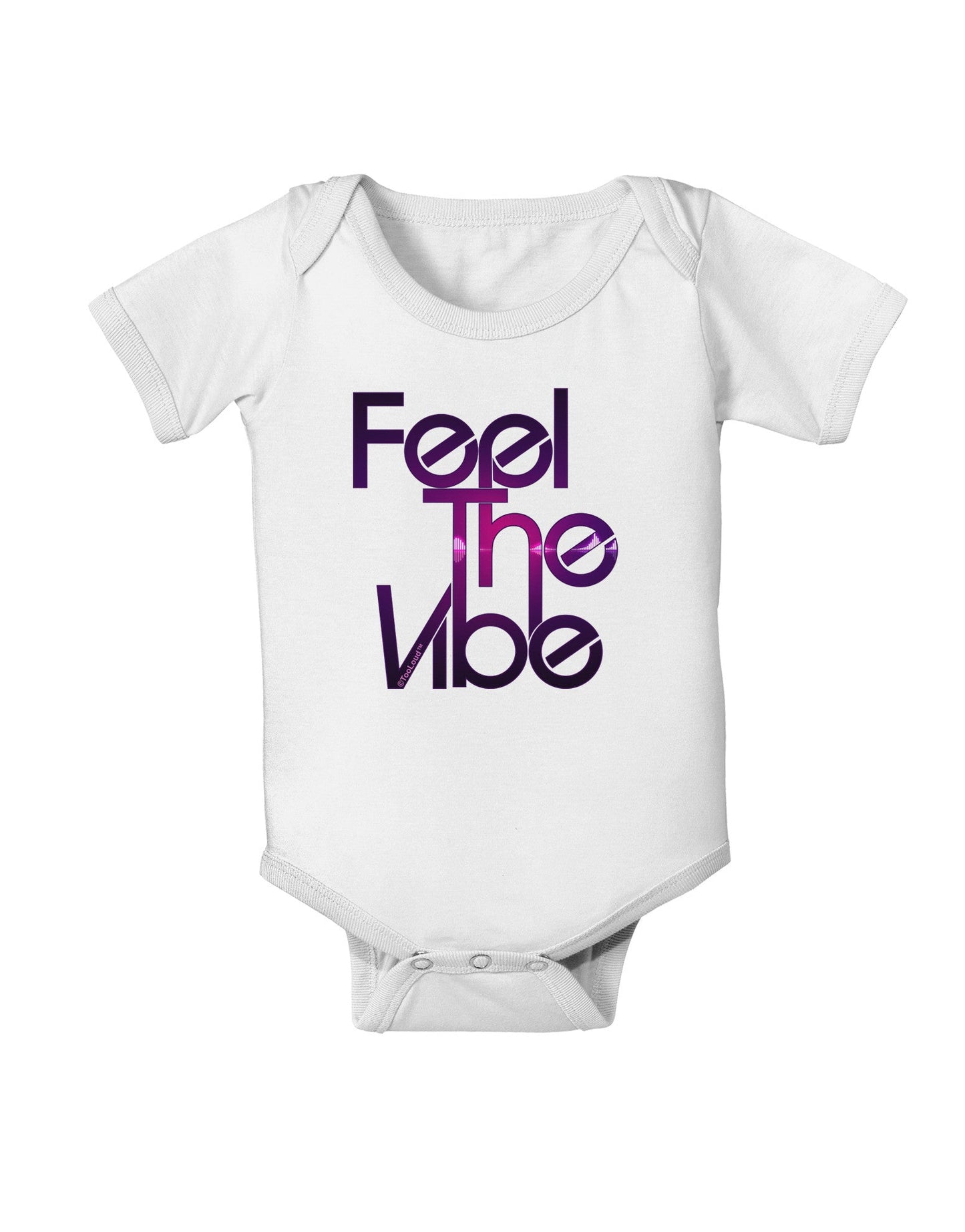 Feel The Vibe Baby Romper Bodysuit-Baby Romper-TooLoud-White-06-Months-Davson Sales