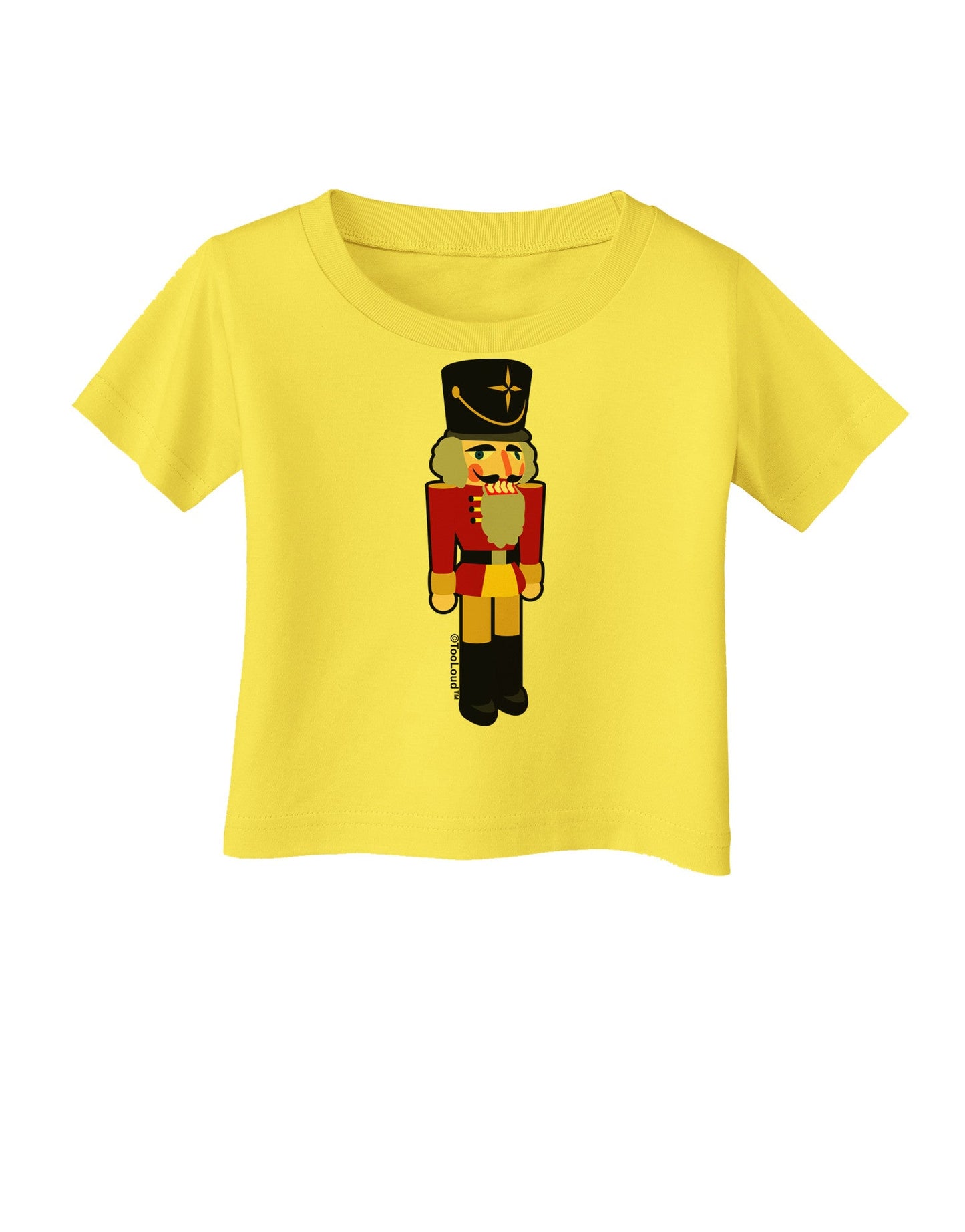 Festive Nutcracker - No Text Infant T-Shirt-Infant T-Shirt-TooLoud-Yellow-06-Months-Davson Sales