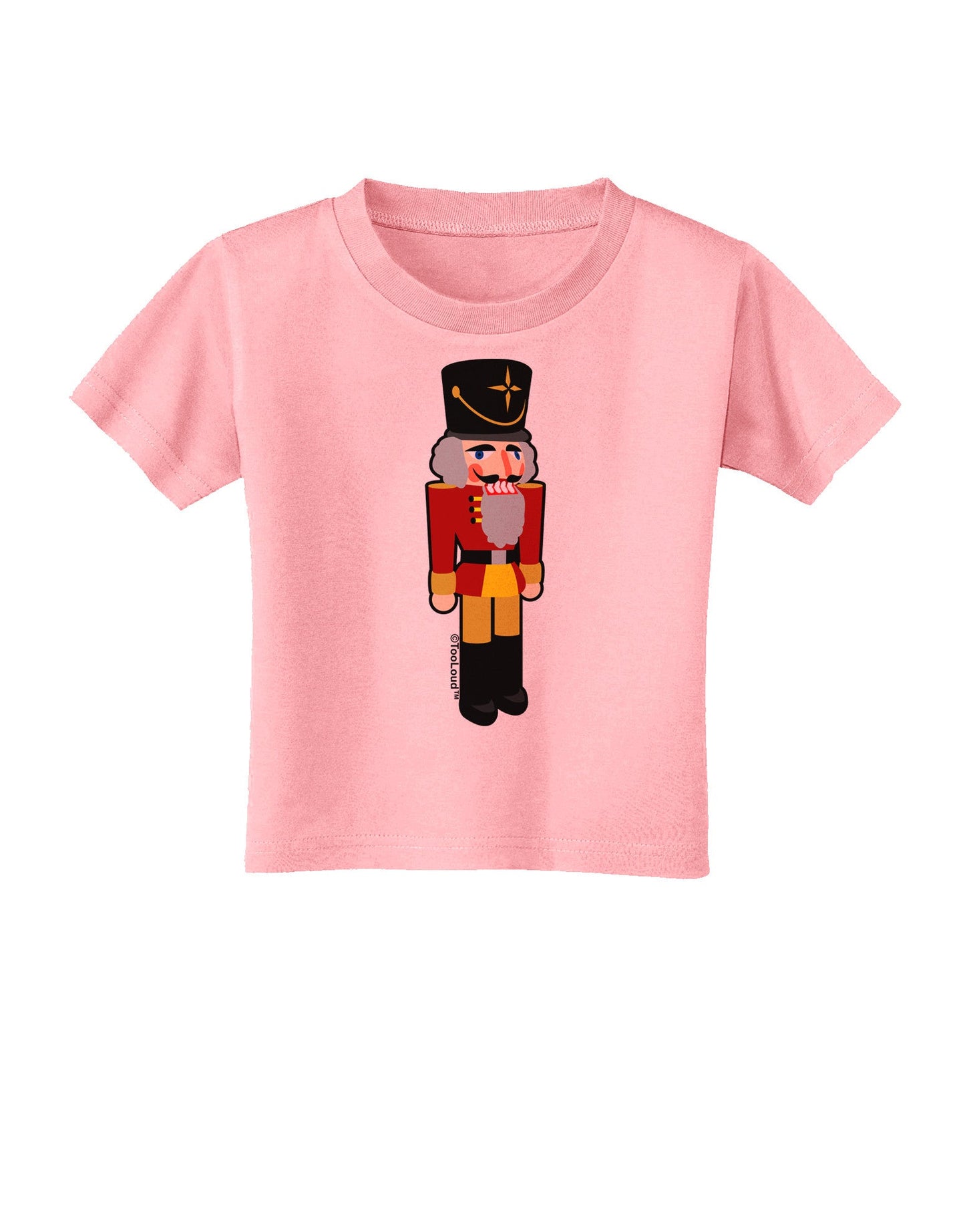 Festive Nutcracker - No Text Toddler T-Shirt-Toddler T-Shirt-TooLoud-Candy-Pink-2T-Davson Sales