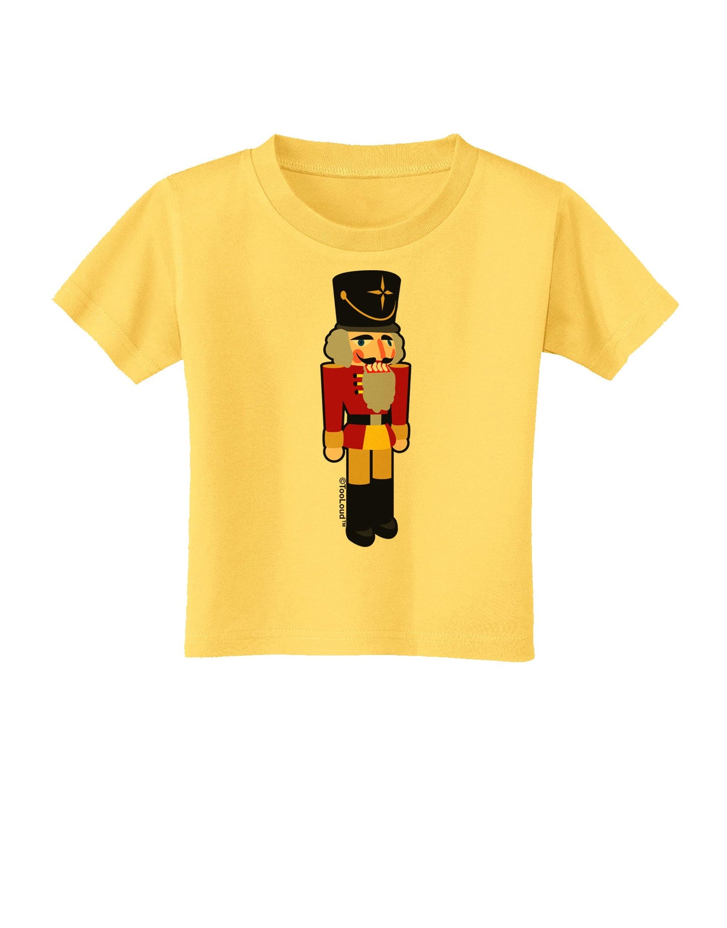 Festive Nutcracker - No Text Toddler T-Shirt-Toddler T-Shirt-TooLoud-Yellow-2T-Davson Sales