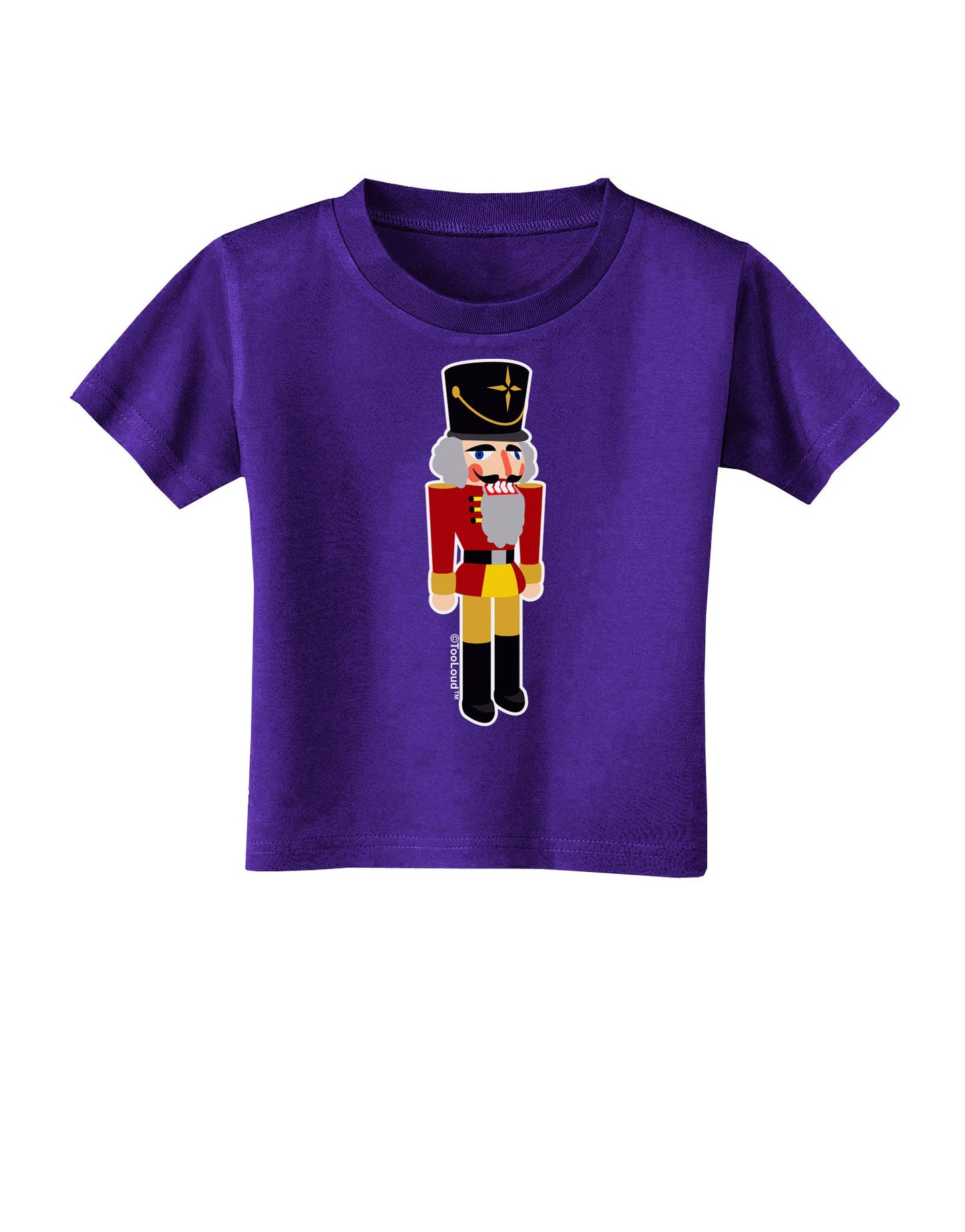 Festive Nutcracker - No Text Toddler T-Shirt Dark by-Toddler T-Shirt-TooLoud-Purple-2T-Davson Sales