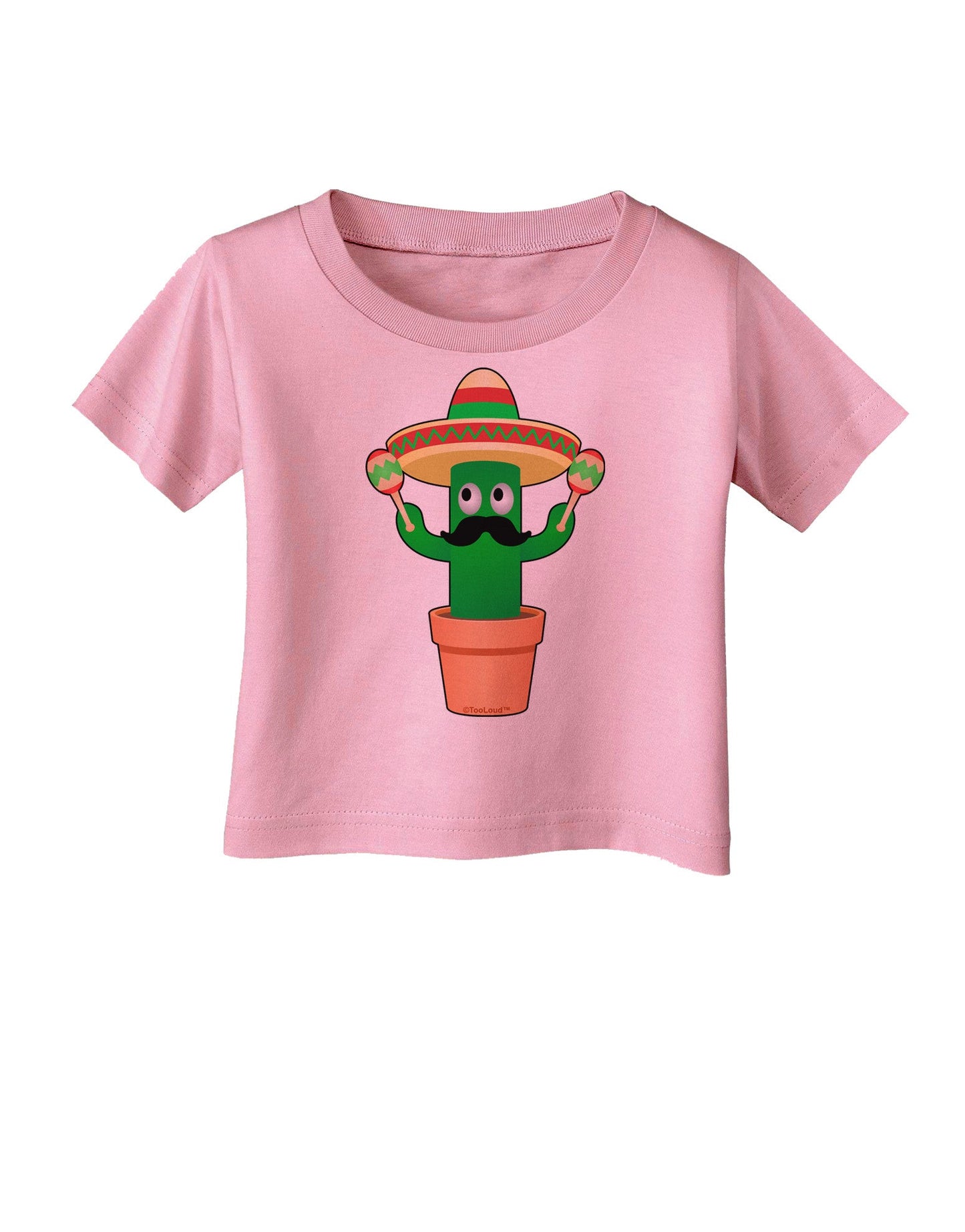 Fiesta Cactus Infant T-Shirt-Infant T-Shirt-TooLoud-Candy-Pink-06-Months-Davson Sales
