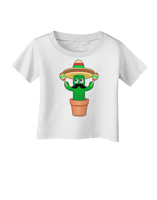 Fiesta Cactus Infant T-Shirt-Infant T-Shirt-TooLoud-White-06-Months-Davson Sales
