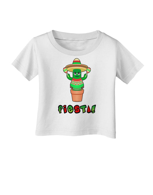 Fiesta Cactus Poncho Text Infant T-Shirt-Infant T-Shirt-TooLoud-White-06-Months-Davson Sales