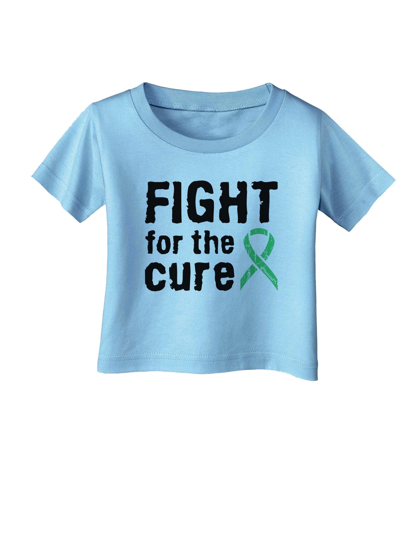 Fight for the Cure - Light Green Ribbon Celiac Disease Infant T-Shirt-Infant T-Shirt-TooLoud-Aquatic-Blue-06-Months-Davson Sales