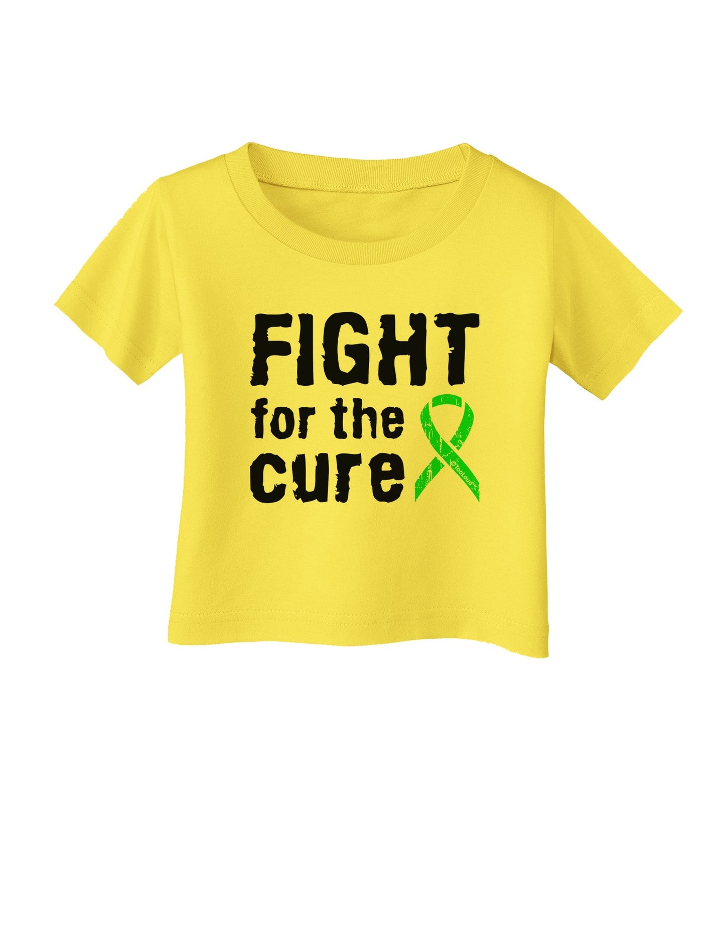 Fight for the Cure - Lime Green Ribbon Lyme Disease Infant T-Shirt-Infant T-Shirt-TooLoud-Yellow-06-Months-Davson Sales
