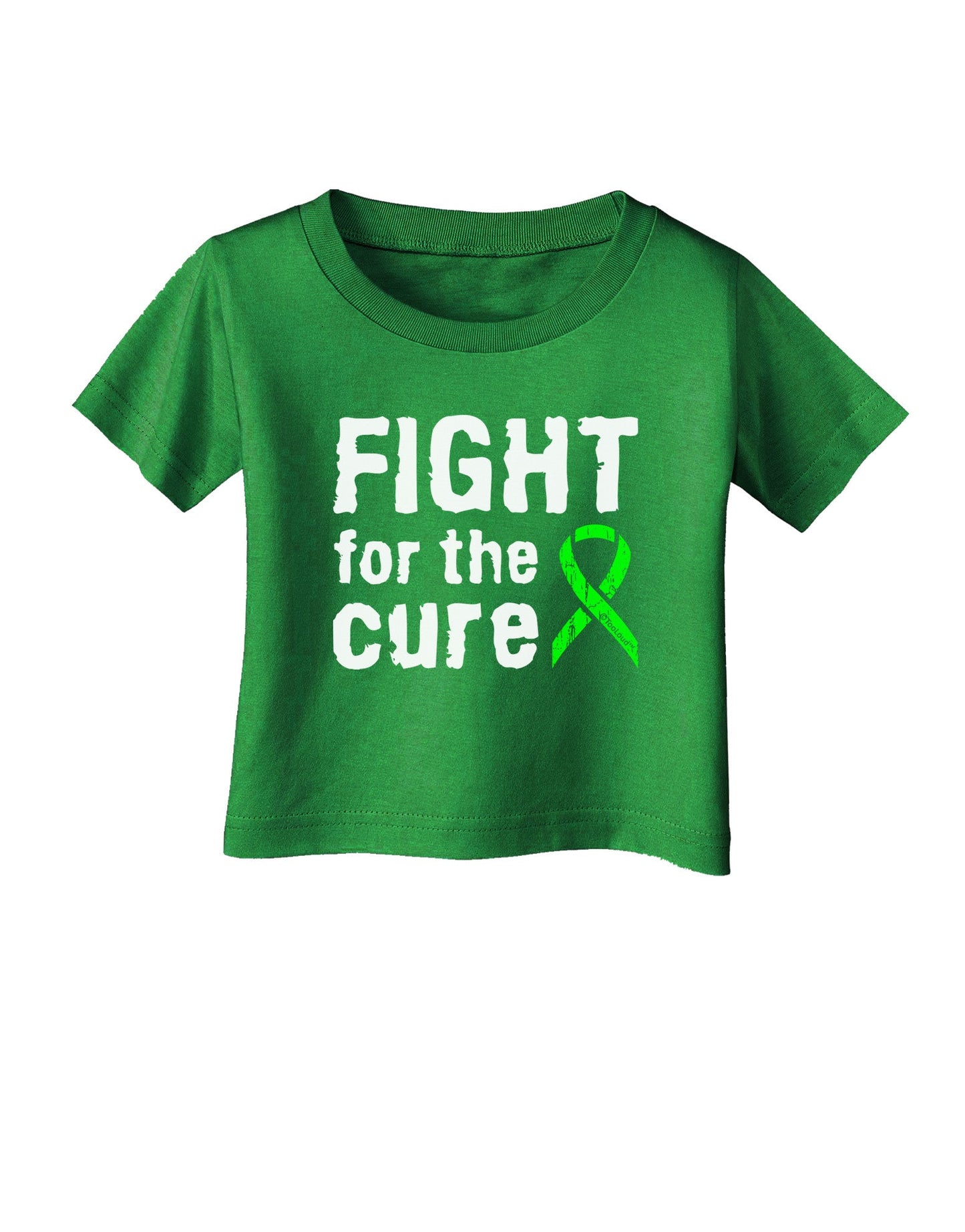 Fight for the Cure - Lime Green Ribbon Lyme Disease Infant T-Shirt Dark-Infant T-Shirt-TooLoud-Clover-Green-06-Months-Davson Sales