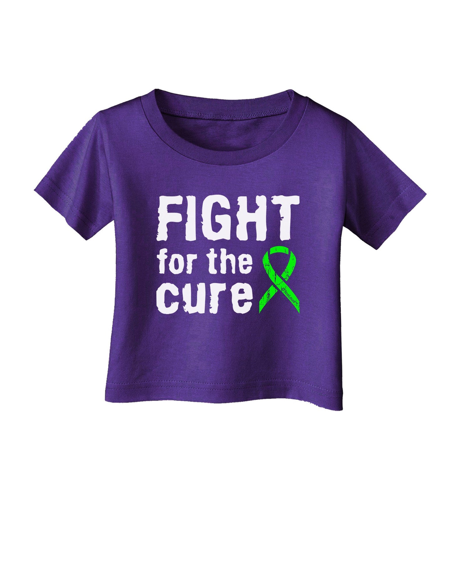 Fight for the Cure - Lime Green Ribbon Lyme Disease Infant T-Shirt Dark-Infant T-Shirt-TooLoud-Purple-06-Months-Davson Sales