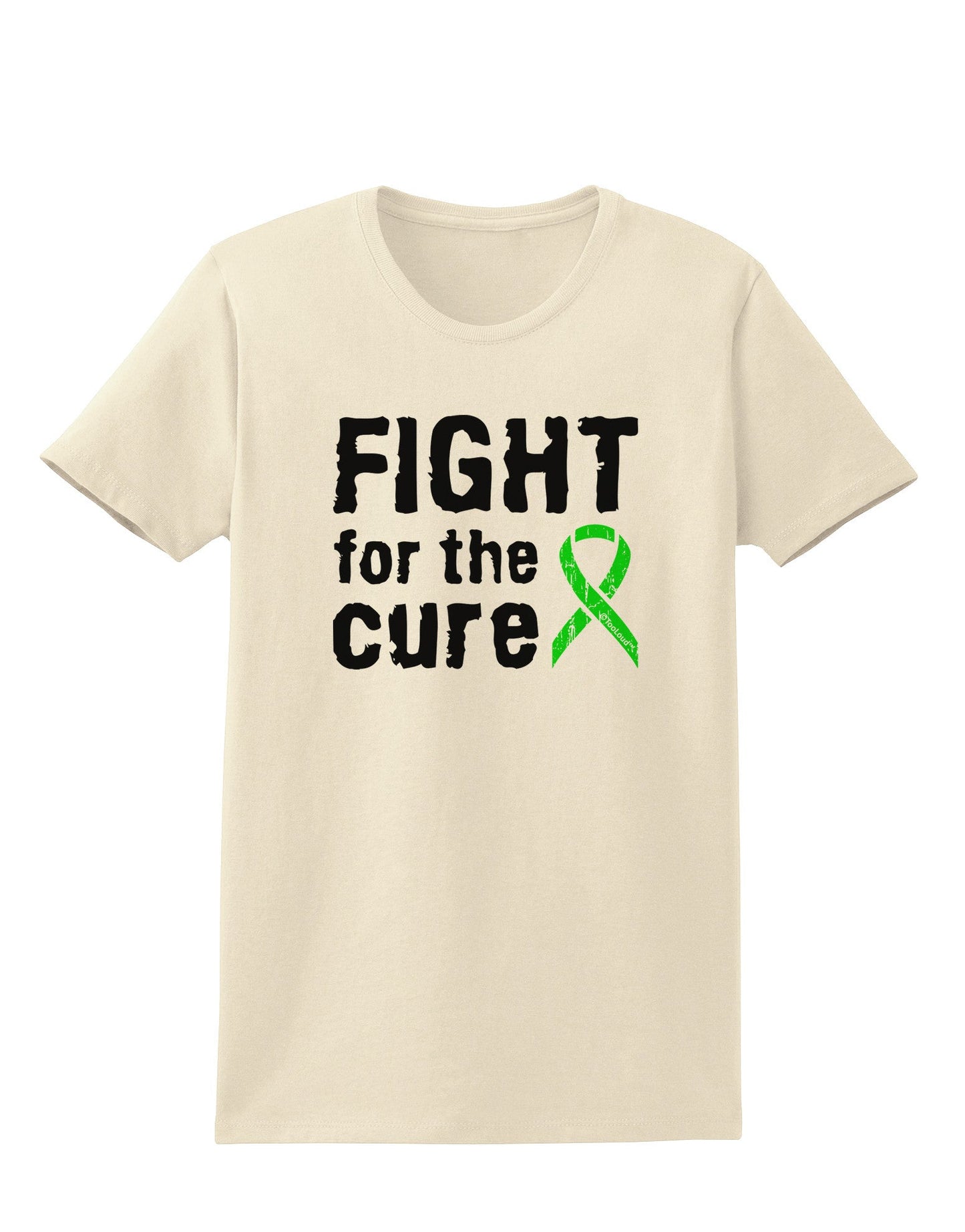 Fight for the Cure - Lime Green Ribbon Lyme Disease Womens T-Shirt-Womens T-Shirt-TooLoud-Natural-X-Small-Davson Sales