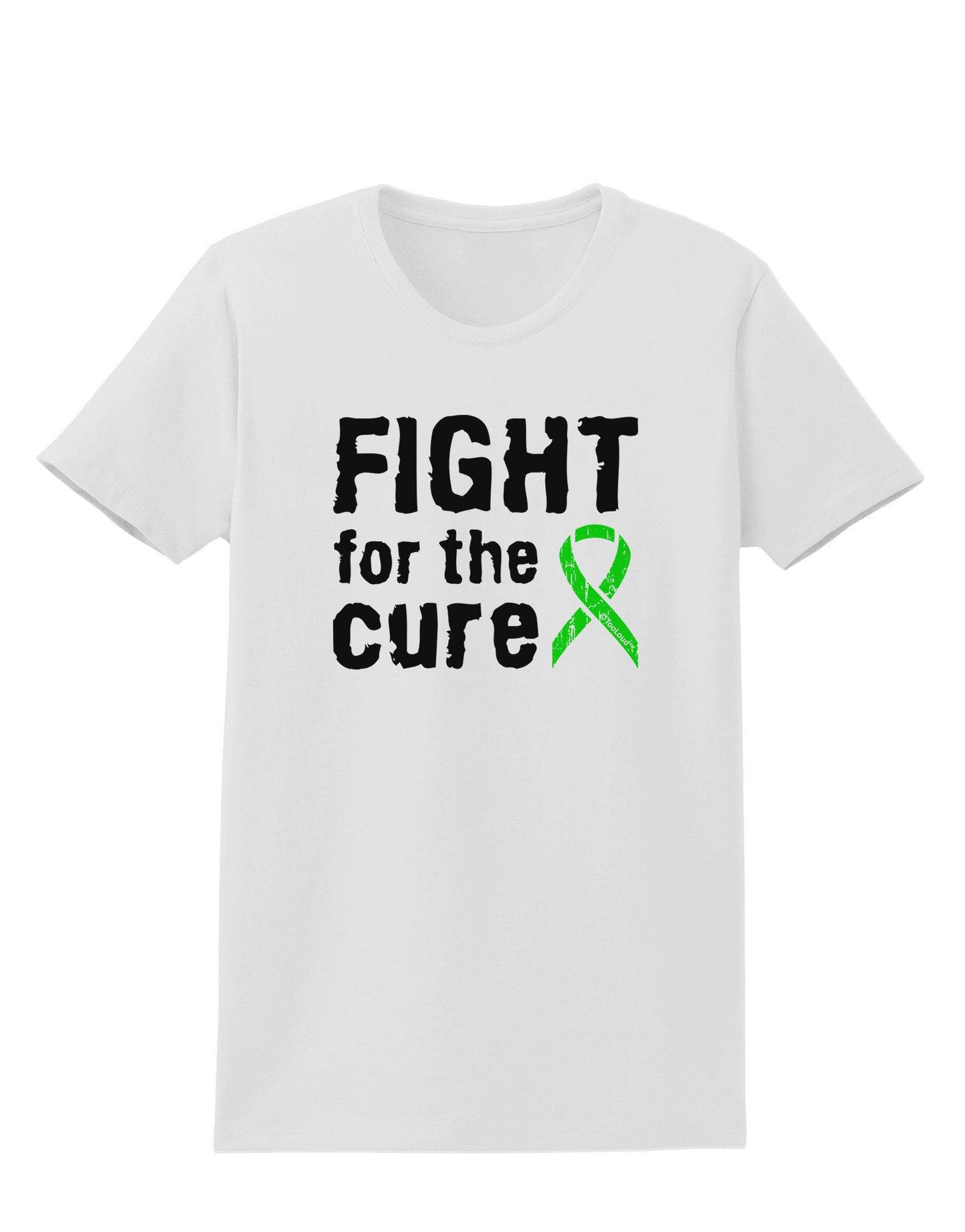 Fight for the Cure - Lime Green Ribbon Lyme Disease Womens T-Shirt-Womens T-Shirt-TooLoud-White-X-Small-Davson Sales