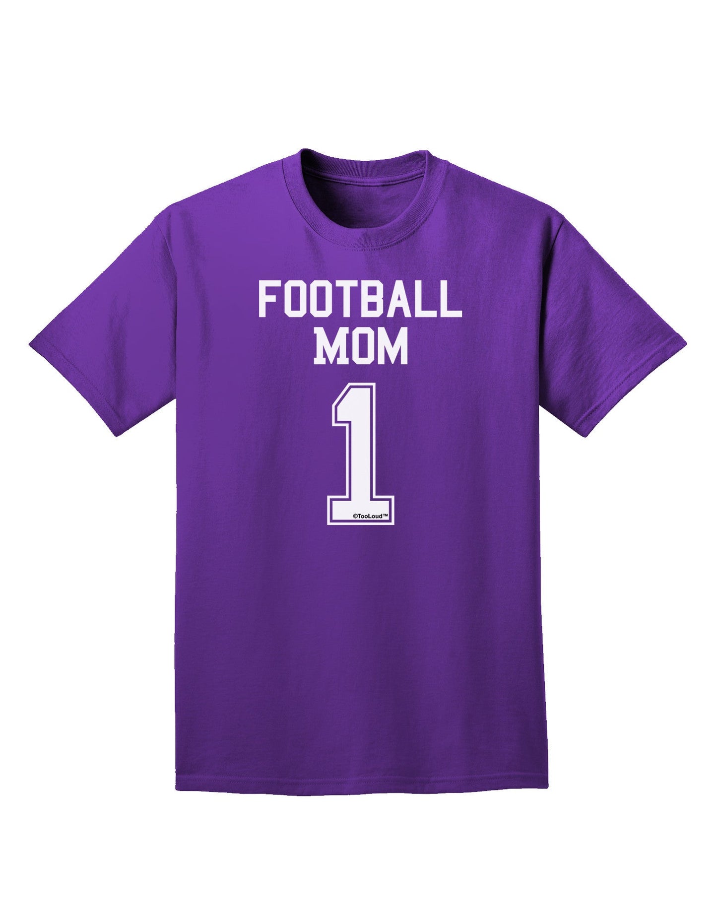 Football Mom Jersey Adult Dark T-Shirt-Mens T-Shirt-TooLoud-Purple-Small-Davson Sales