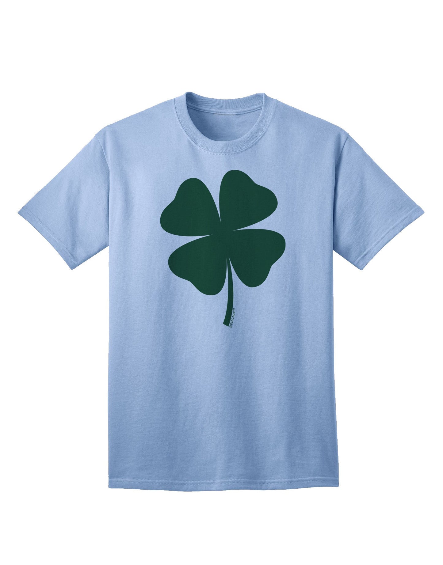 Fortuitous Four Leaf Clover: Adult T-Shirt for St. Patrick's Day Celebrations-Mens T-shirts-TooLoud-Light-Blue-Small-Davson Sales