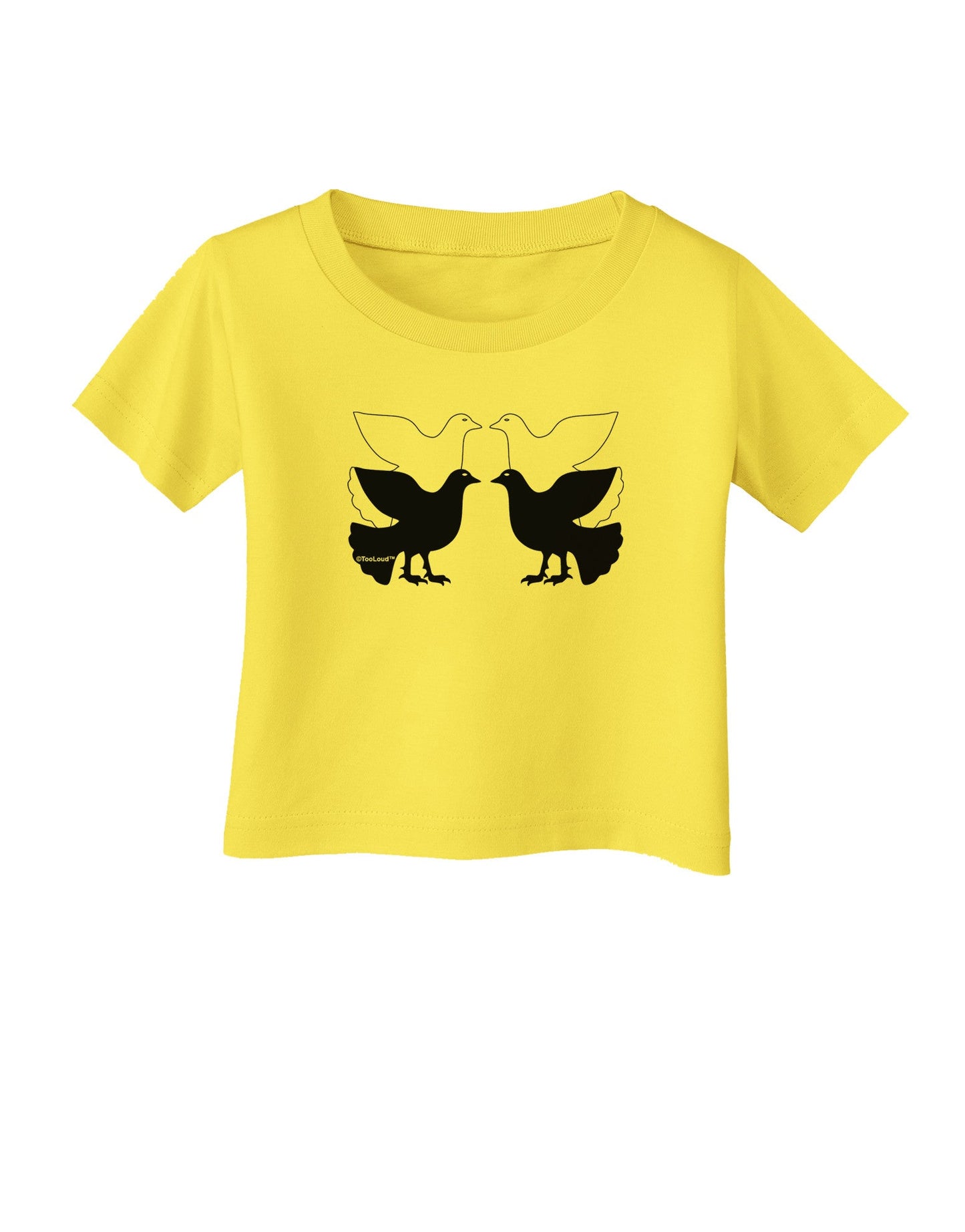 Four Calling Birds Infant T-Shirt-Infant T-Shirt-TooLoud-Yellow-06-Months-Davson Sales
