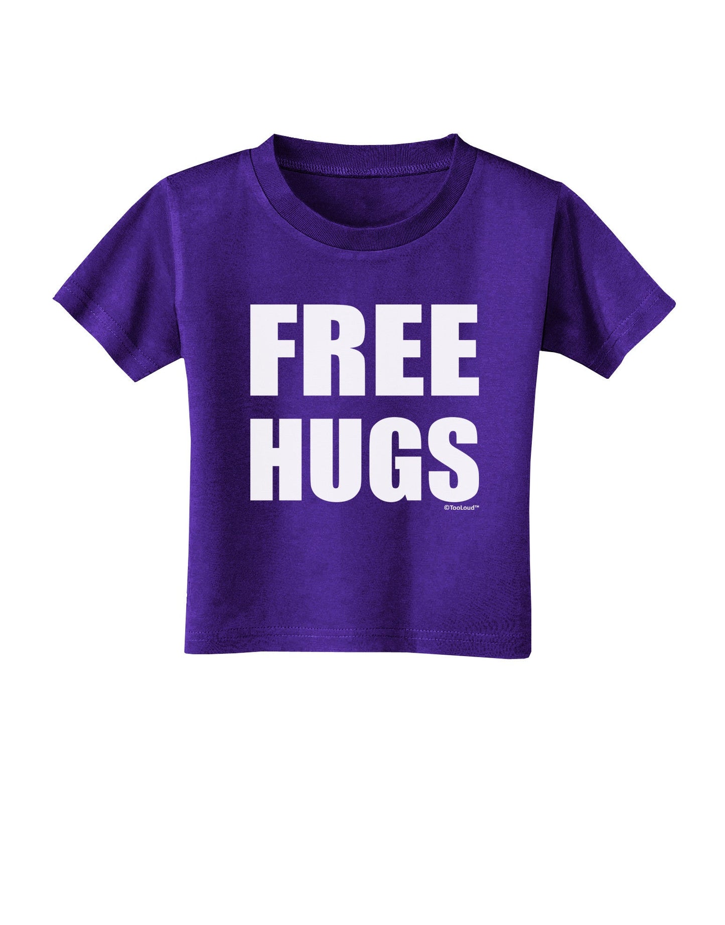 Free Hugs Toddler T-Shirt Dark-Toddler T-Shirt-TooLoud-Purple-2T-Davson Sales
