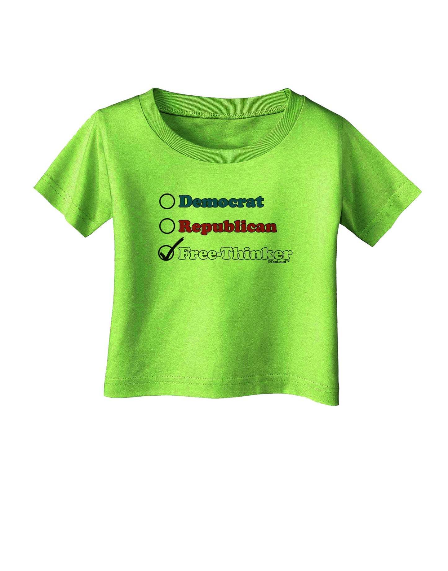 Free Thinker Checklist Infant T-Shirt-Infant T-Shirt-TooLoud-Lime-Green-06-Months-Davson Sales