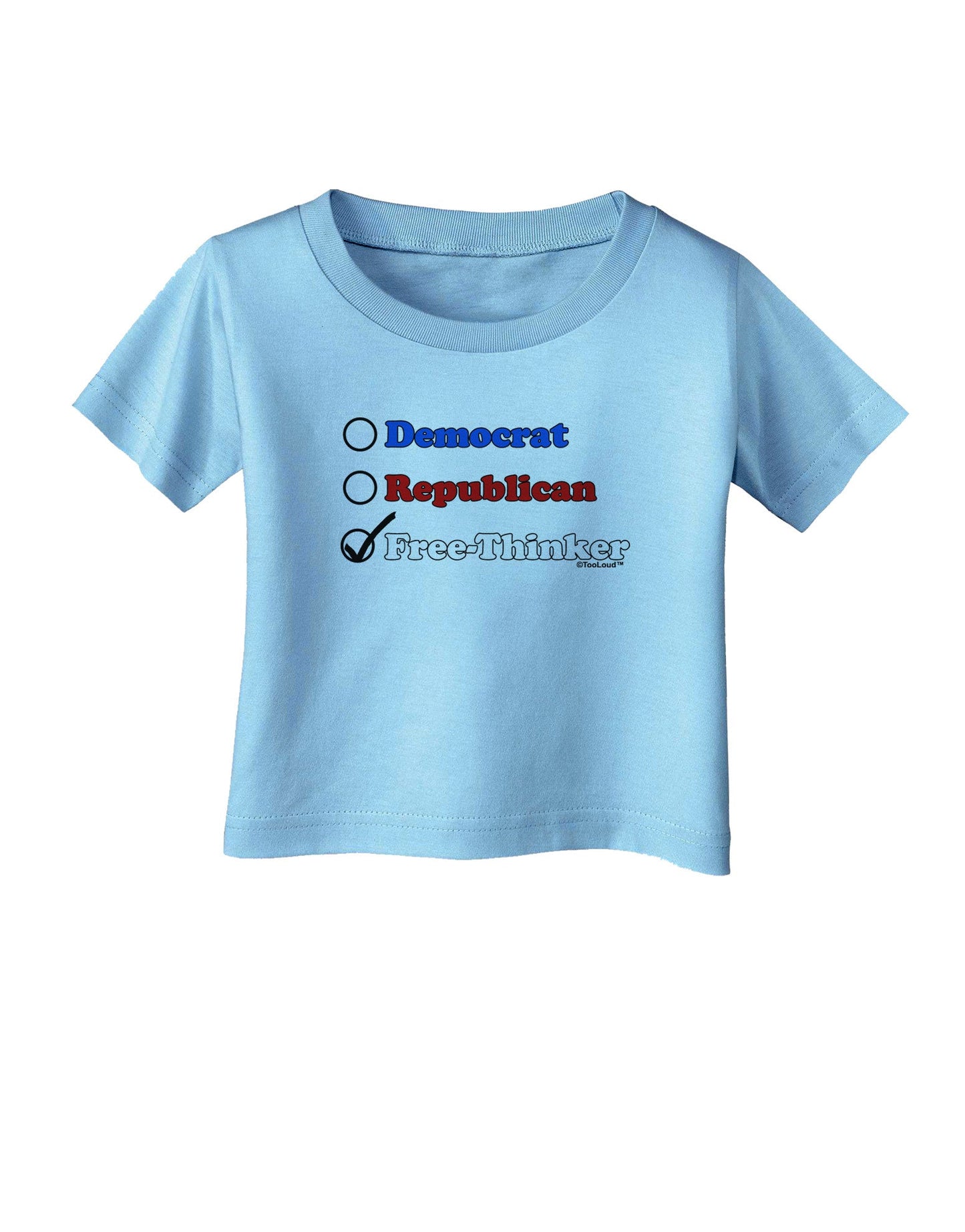 Free Thinker Checklist Infant T-Shirt-Infant T-Shirt-TooLoud-Aquatic-Blue-06-Months-Davson Sales