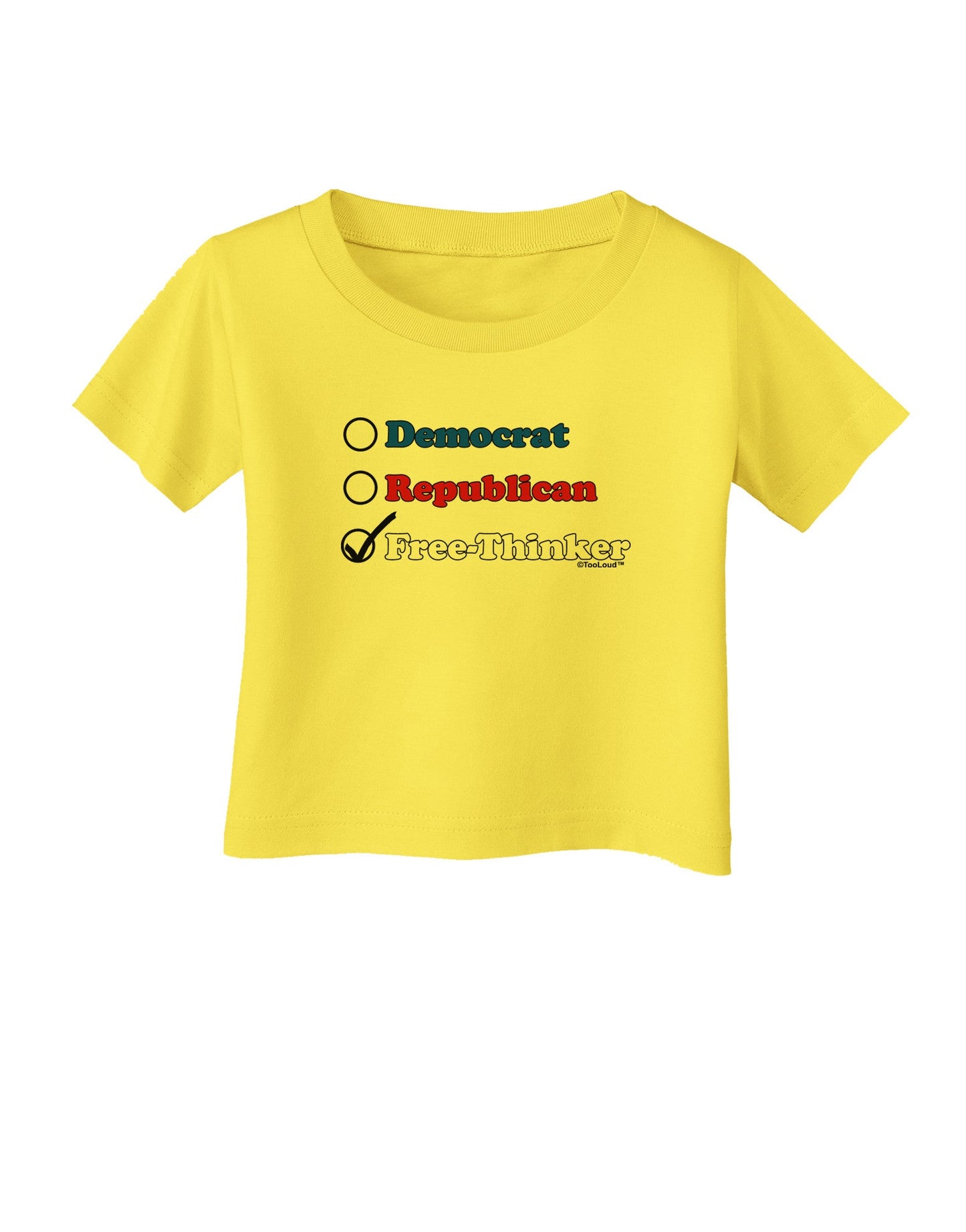 Free Thinker Checklist Infant T-Shirt-Infant T-Shirt-TooLoud-Yellow-06-Months-Davson Sales