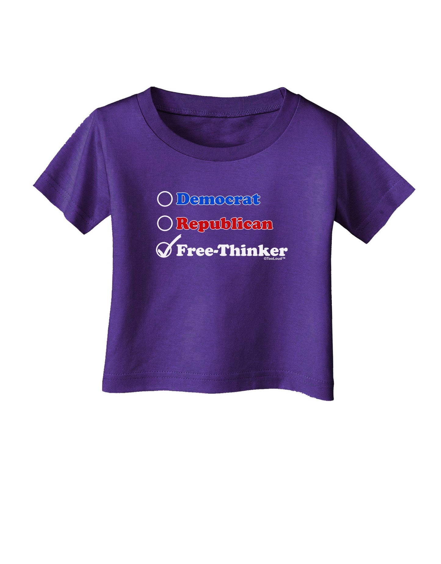 Free Thinker Checklist Infant T-Shirt Dark-Infant T-Shirt-TooLoud-Purple-06-Months-Davson Sales
