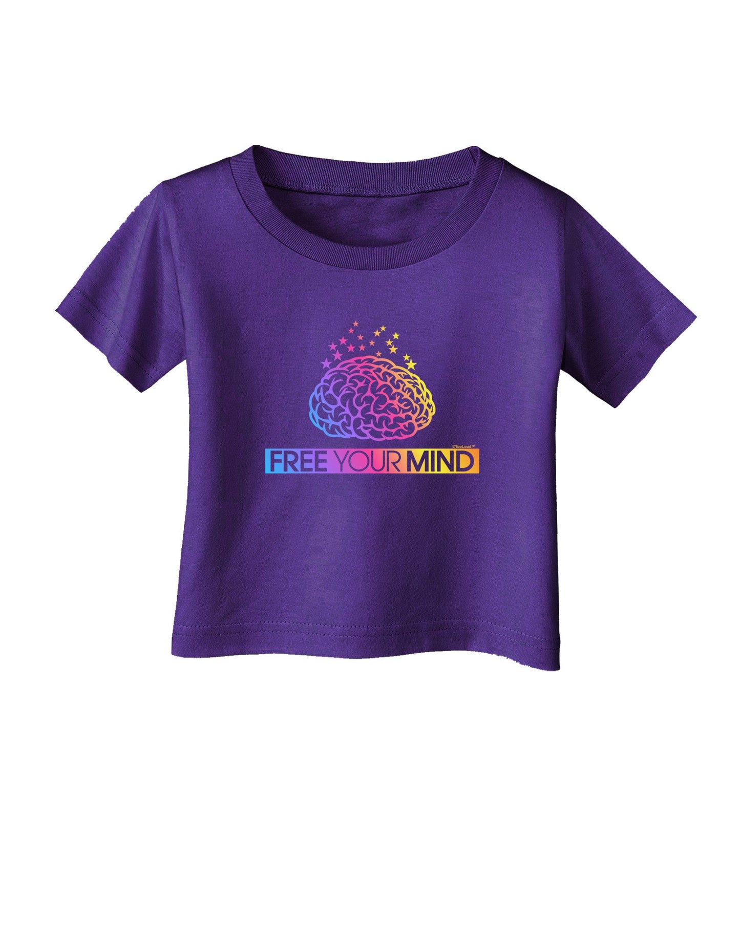 Free Your Mind Infant T-Shirt Dark-Infant T-Shirt-TooLoud-Purple-06-Months-Davson Sales