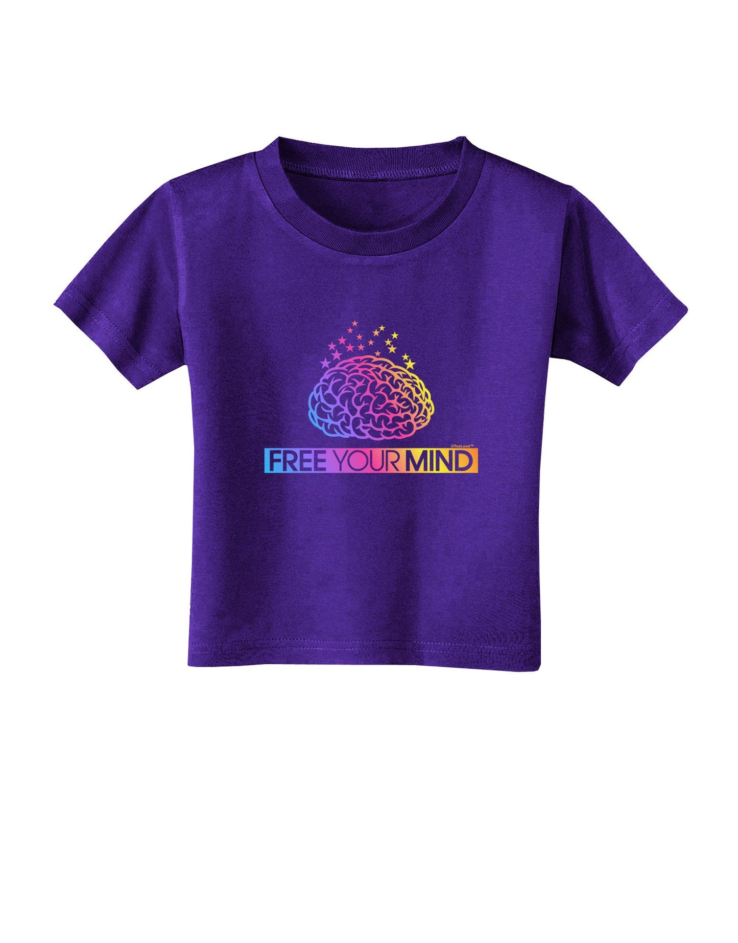 Free Your Mind Toddler T-Shirt Dark-Toddler T-Shirt-TooLoud-Purple-2T-Davson Sales