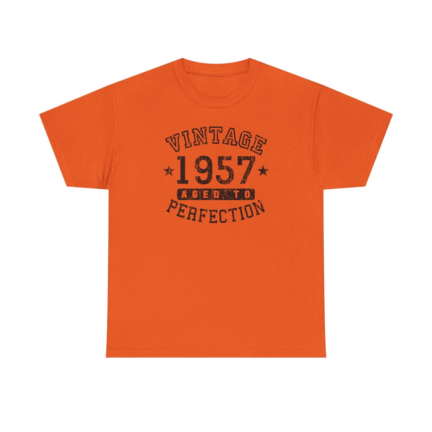 1957 - Adult Unisex Vintage Birth Year Aged To Perfection Birthday T-Shirt