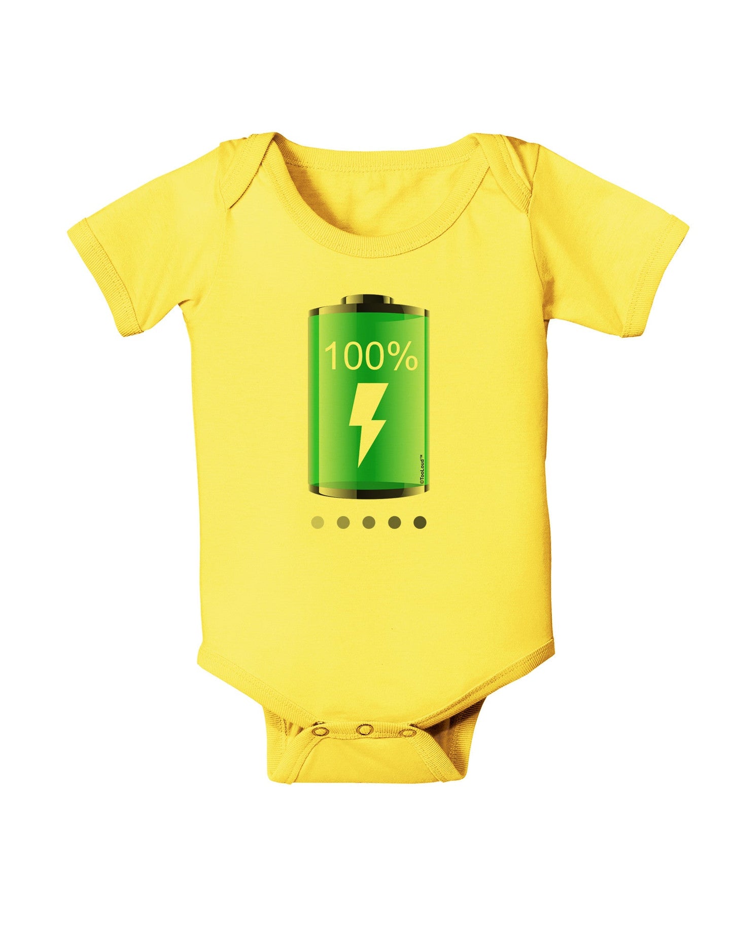 Full Energy 100 Percent Baby Romper Bodysuit-Baby Romper-TooLoud-Yellow-06-Months-Davson Sales