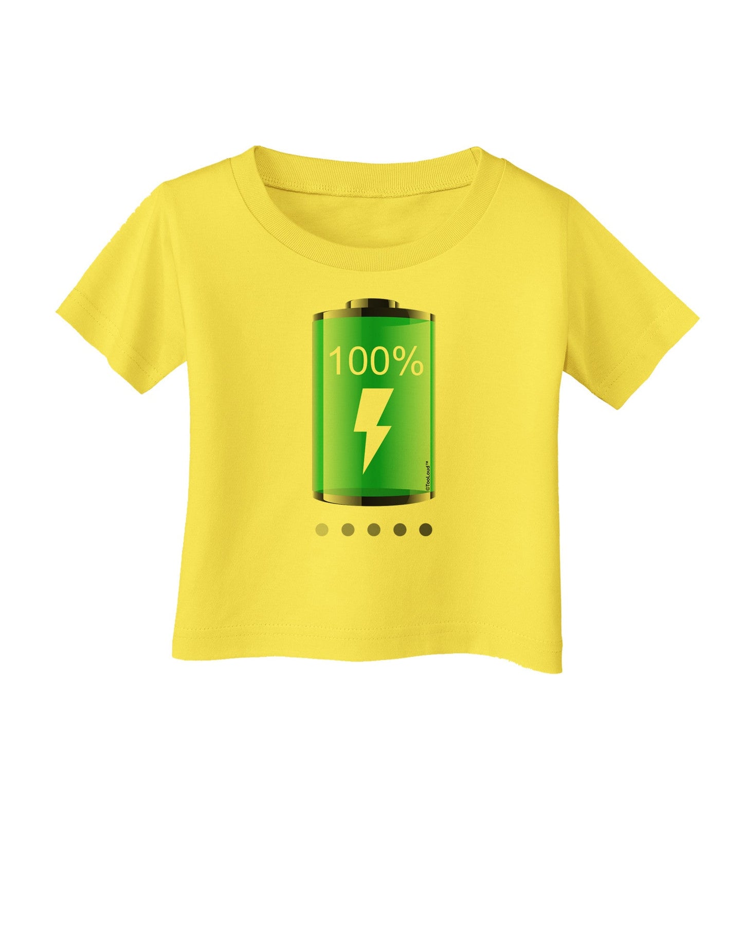 Full Energy 100 Percent Infant T-Shirt-Infant T-Shirt-TooLoud-Yellow-06-Months-Davson Sales