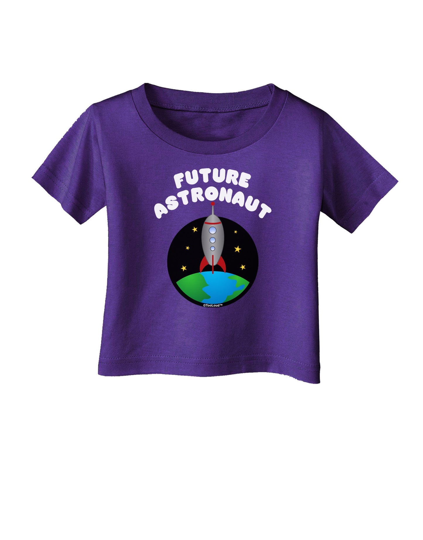 Future Astronaut Color Infant T-Shirt Dark-Infant T-Shirt-TooLoud-Purple-06-Months-Davson Sales