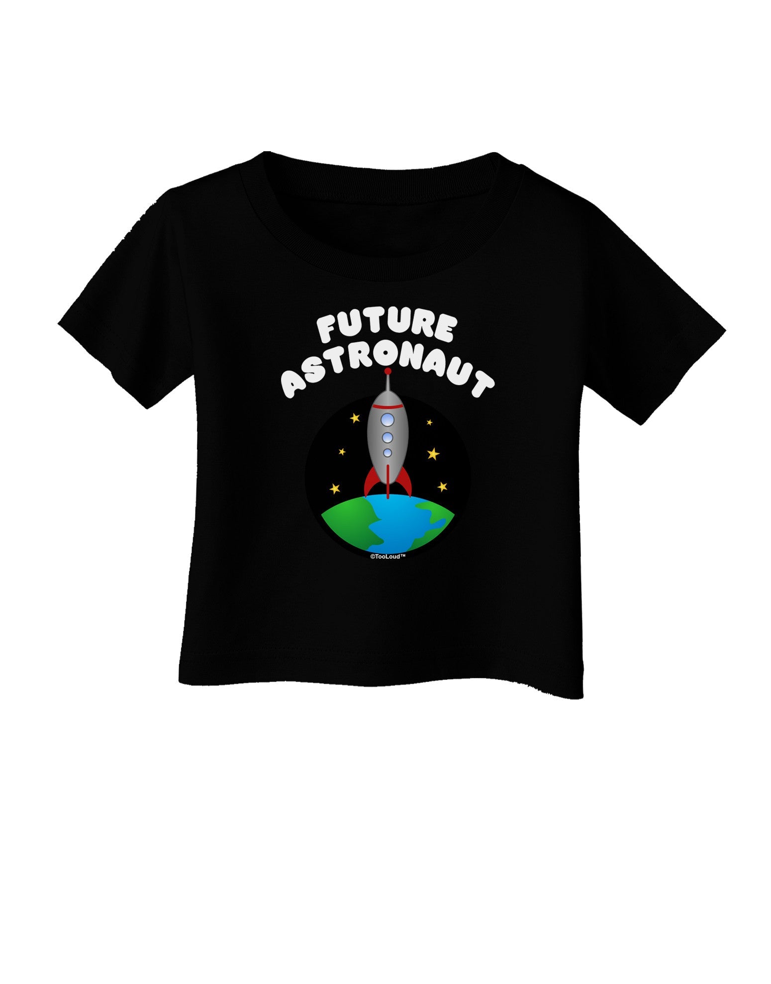 Future Astronaut Color Infant T-Shirt Dark-Infant T-Shirt-TooLoud-Black-06-Months-Davson Sales
