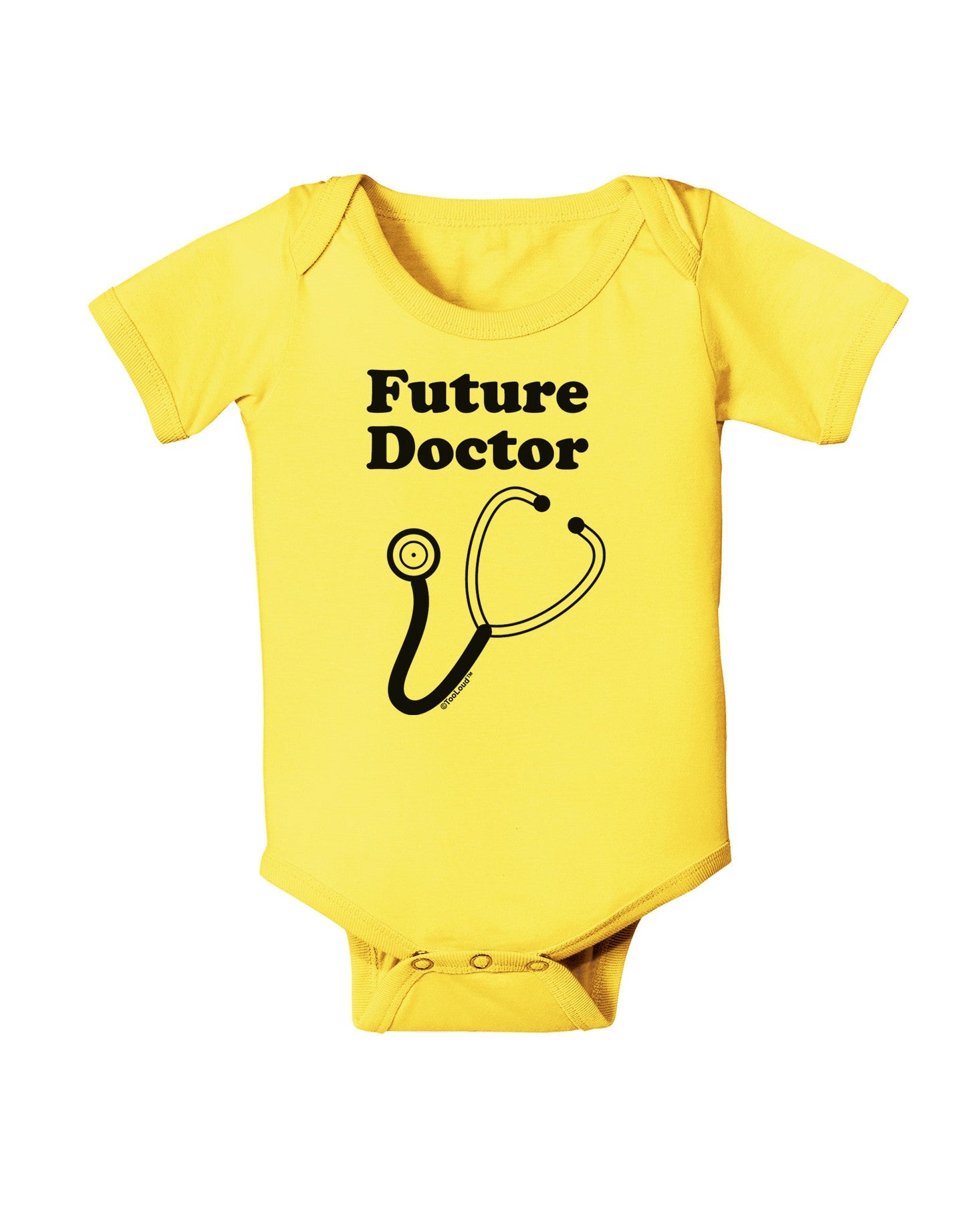 Future Doctor Baby Romper Bodysuit-Baby Romper-TooLoud-Yellow-06-Months-Davson Sales