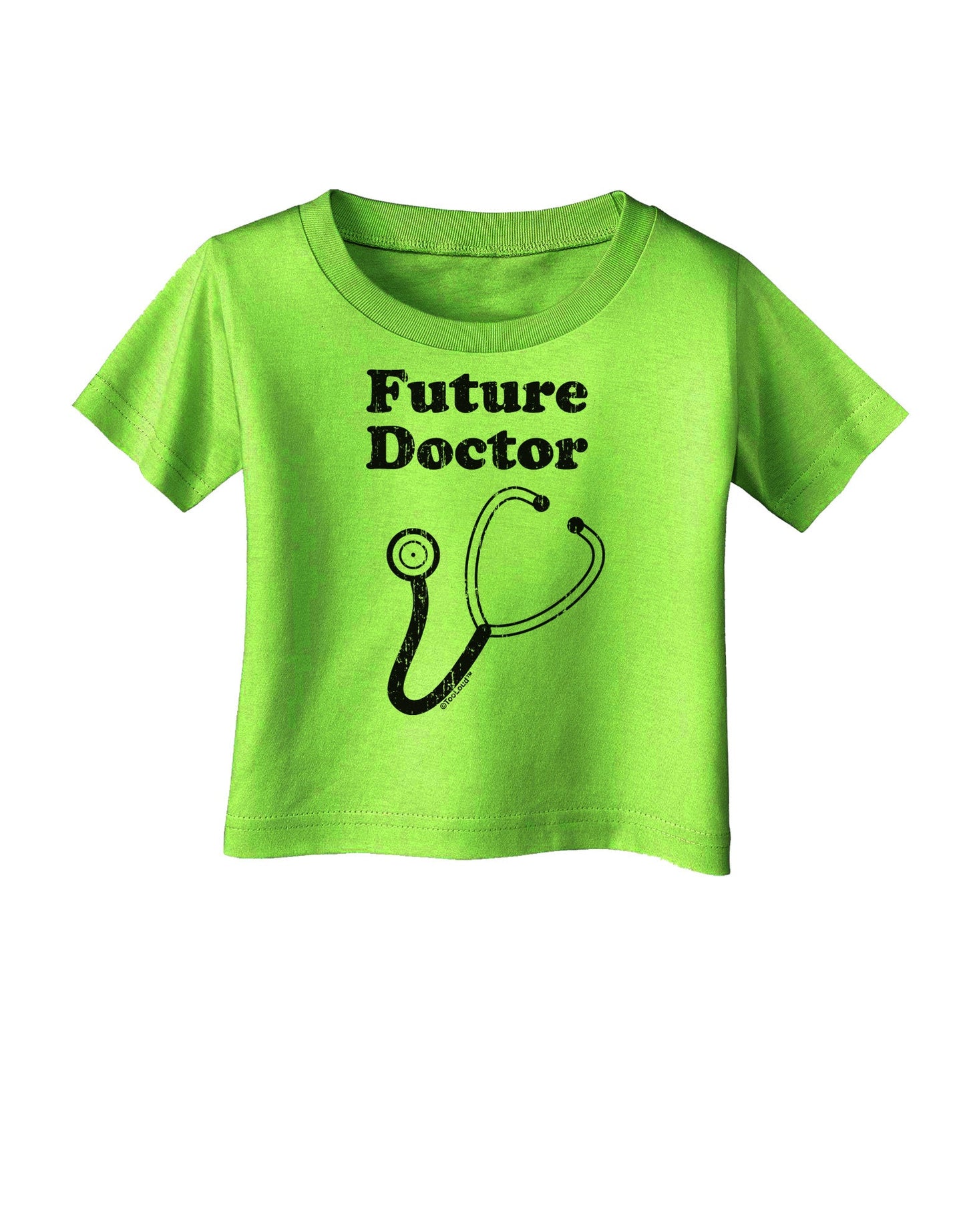 Future Doctor Distressed Infant T-Shirt-Infant T-Shirt-TooLoud-Lime-Green-06-Months-Davson Sales