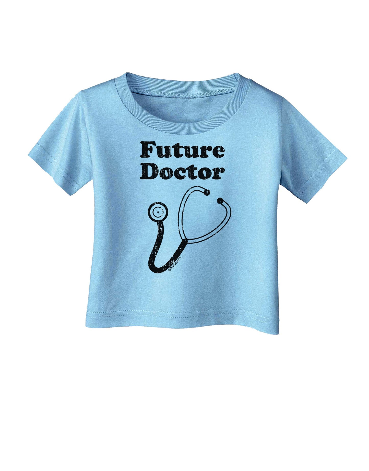 Future Doctor Distressed Infant T-Shirt-Infant T-Shirt-TooLoud-Aquatic-Blue-06-Months-Davson Sales
