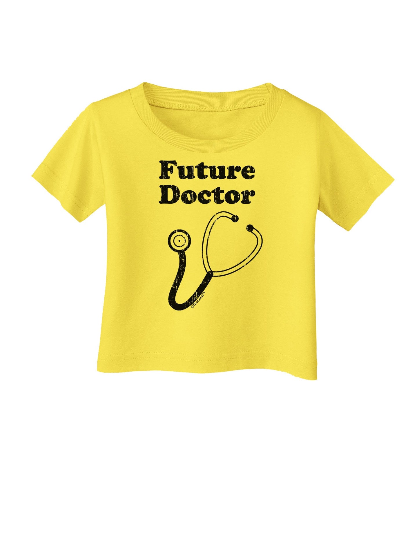 Future Doctor Distressed Infant T-Shirt-Infant T-Shirt-TooLoud-Yellow-06-Months-Davson Sales