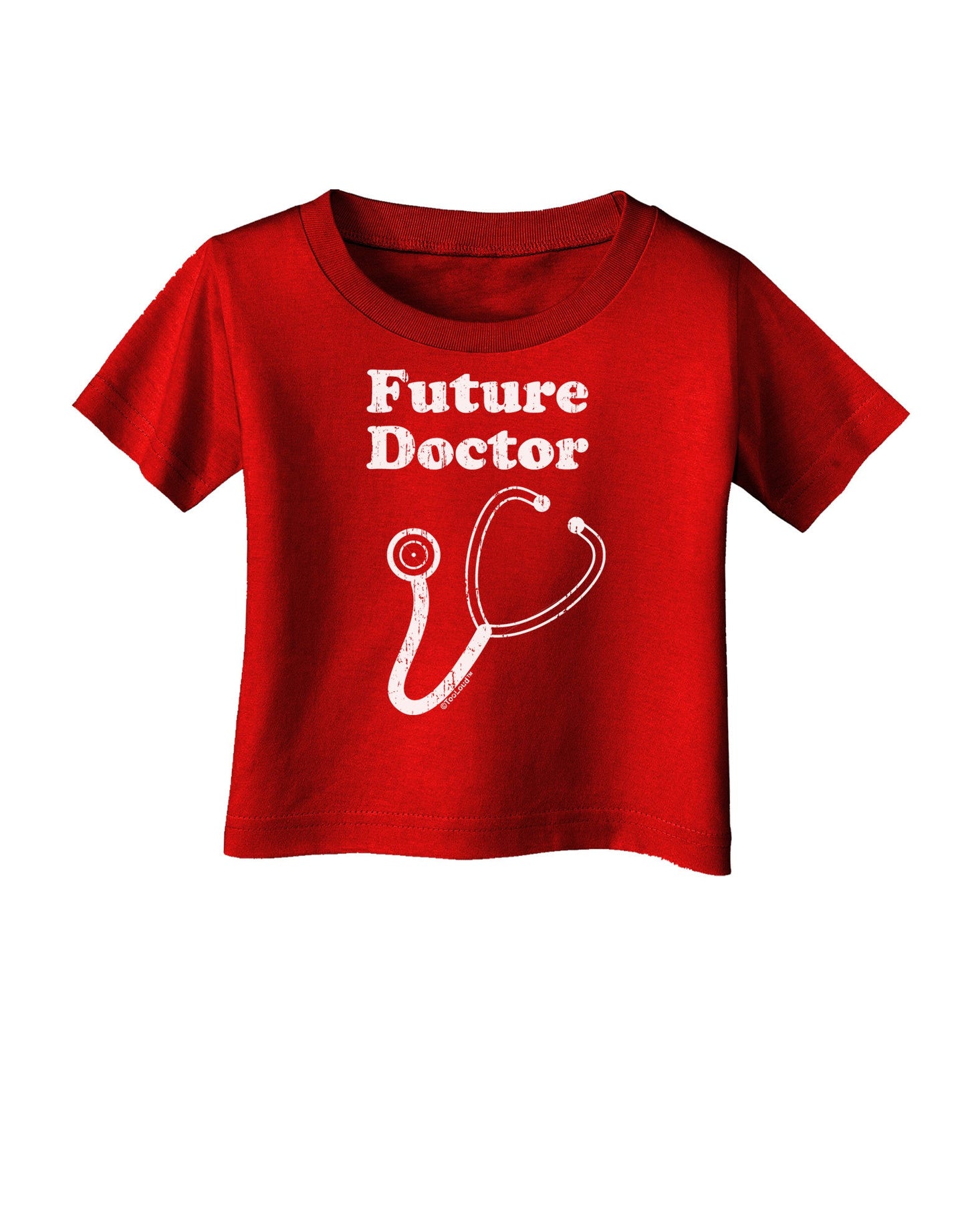 Future Doctor Distressed Infant T-Shirt Dark-Infant T-Shirt-TooLoud-Red-06-Months-Davson Sales