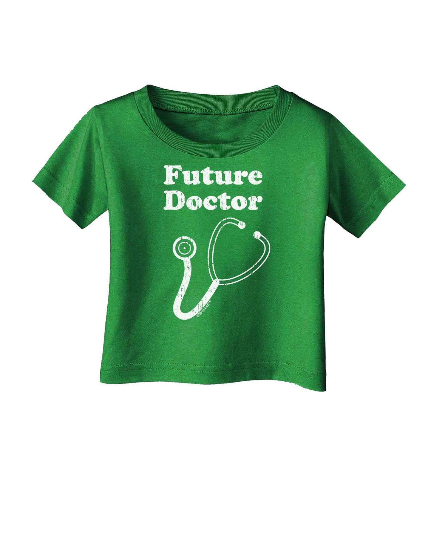 Future Doctor Distressed Infant T-Shirt Dark-Infant T-Shirt-TooLoud-Clover-Green-06-Months-Davson Sales