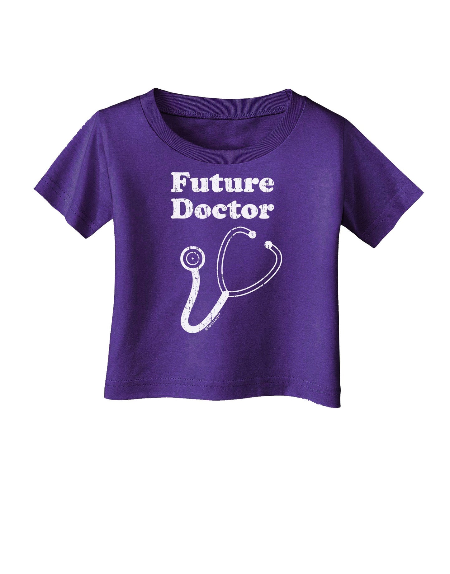 Future Doctor Distressed Infant T-Shirt Dark-Infant T-Shirt-TooLoud-Purple-06-Months-Davson Sales