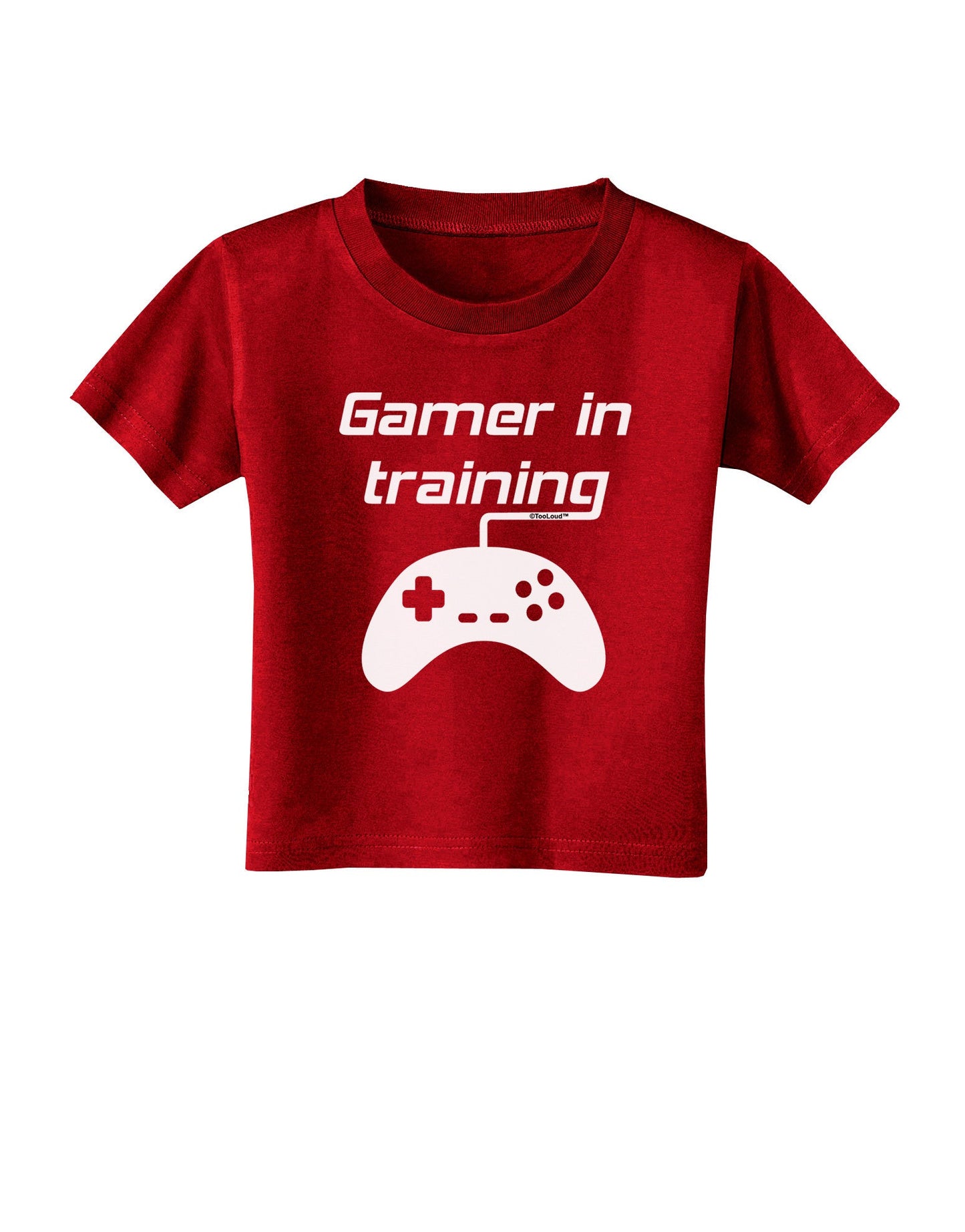 Gamer In Training BnW Toddler T-Shirt Dark-Toddler T-Shirt-TooLoud-Red-2T-Davson Sales