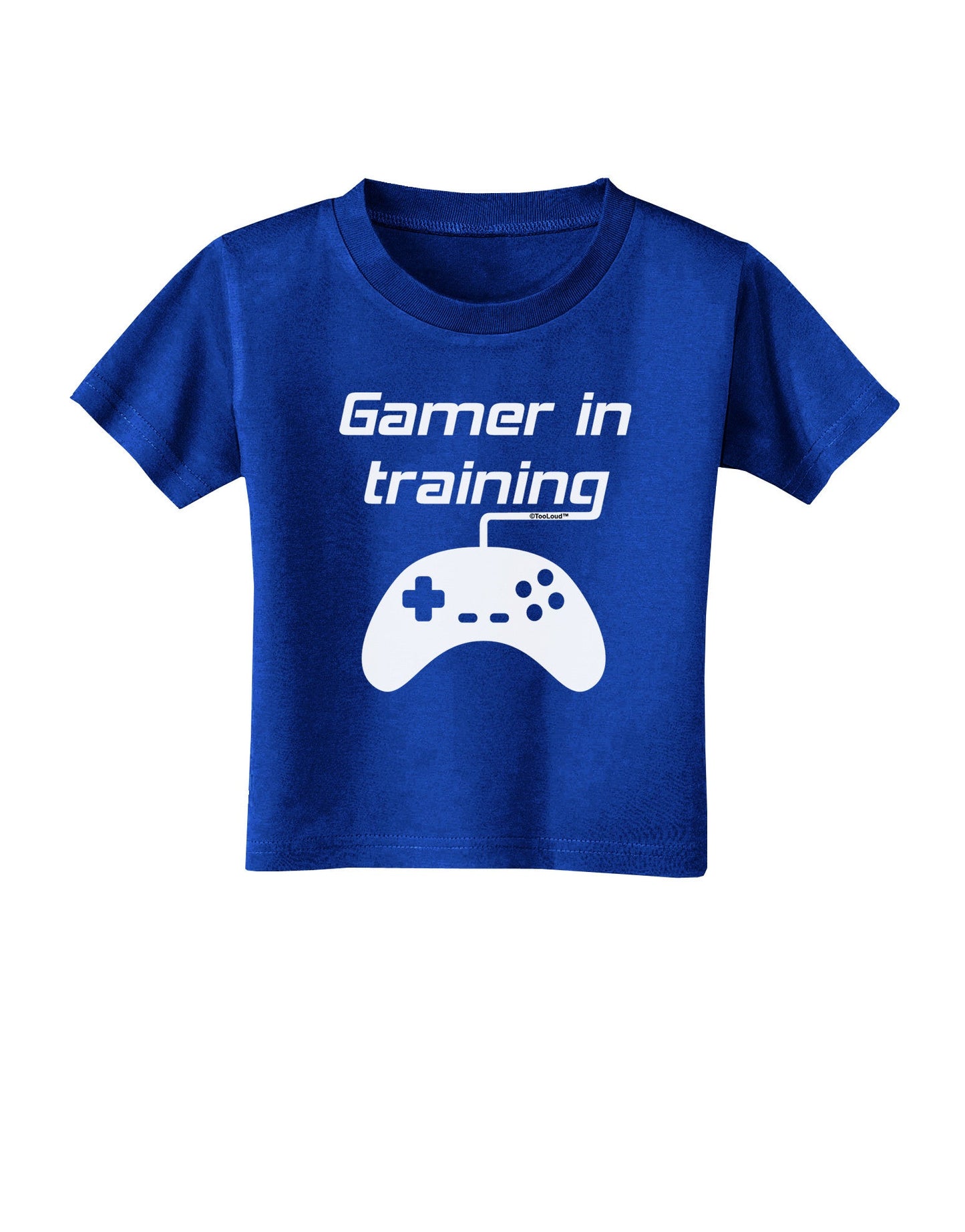 Gamer In Training BnW Toddler T-Shirt Dark-Toddler T-Shirt-TooLoud-Royal-Blue-2T-Davson Sales