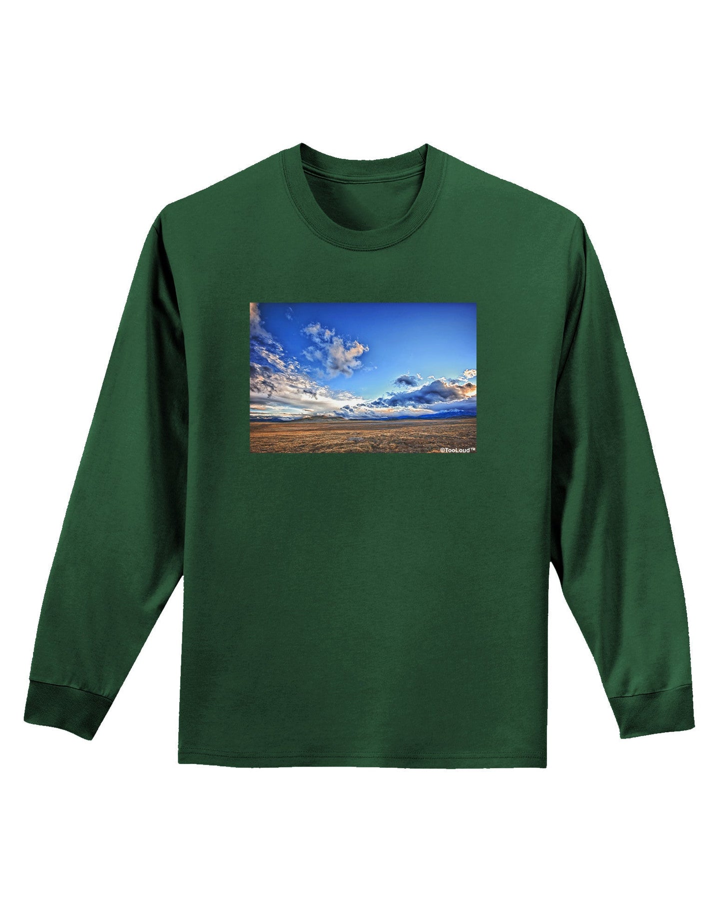 Garden of the Gods Colorado Adult Long Sleeve Dark T-Shirt-TooLoud-Dark-Green-Small-Davson Sales