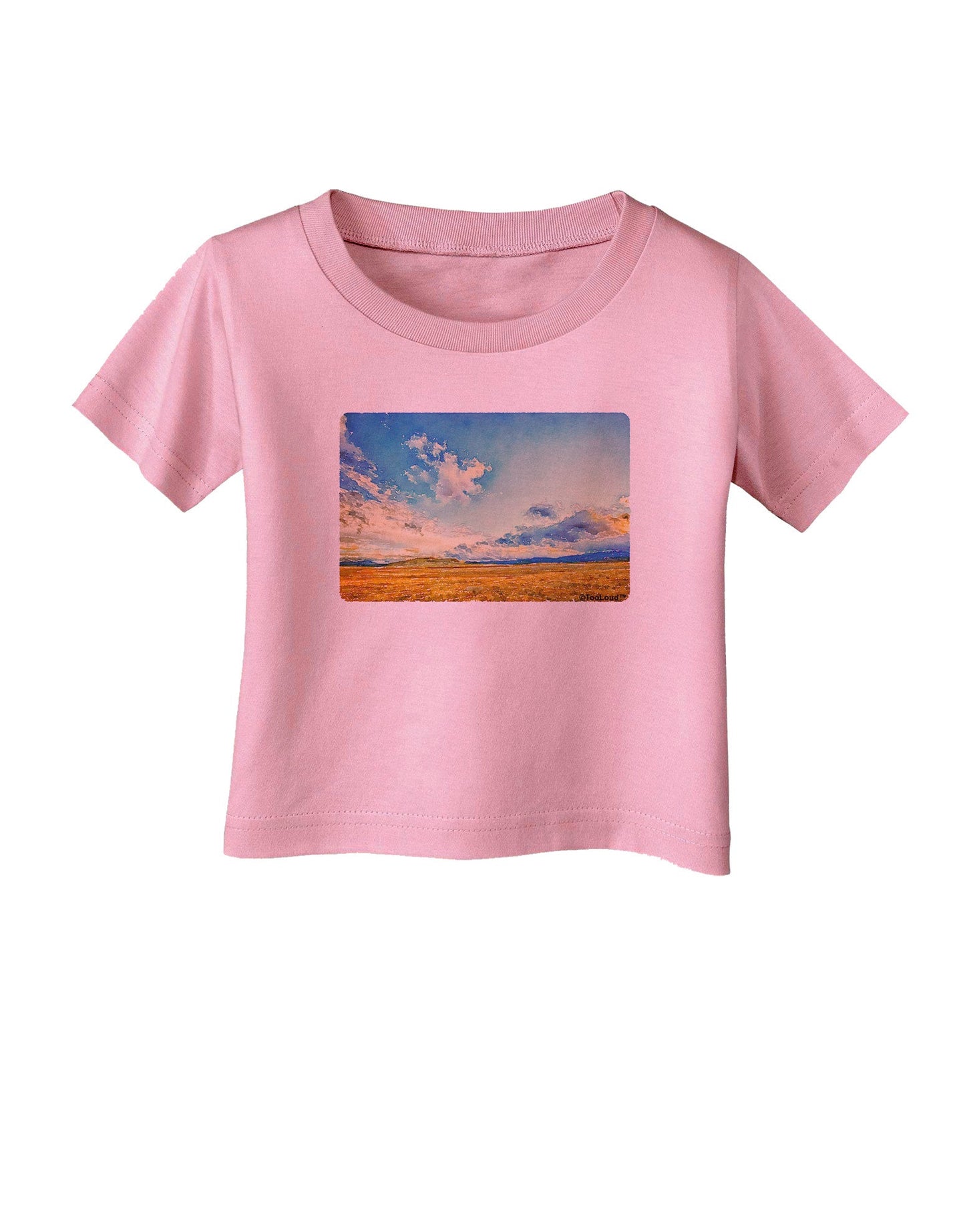 Garden of the Gods Watercolor Infant T-Shirt-Infant T-Shirt-TooLoud-Candy-Pink-06-Months-Davson Sales